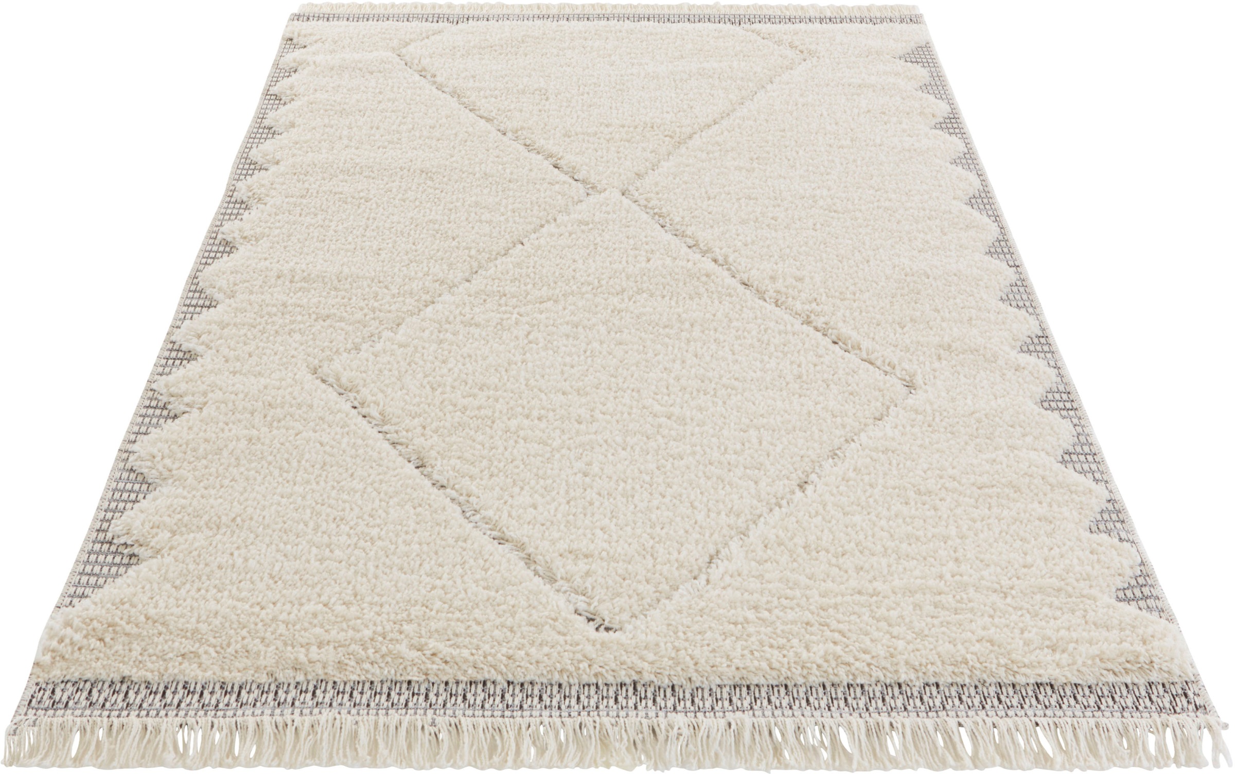 Image of MINT RUGS Hochflor-Teppich »Ciret«, rechteckig, 35 mm Höhe, Sisal-Optik, Hoch-Tief Struktur, Wohnzimmer, Schafzimmer, Arbeitszimmer, Robust, Pflegeleicht bei Ackermann Versand Schweiz