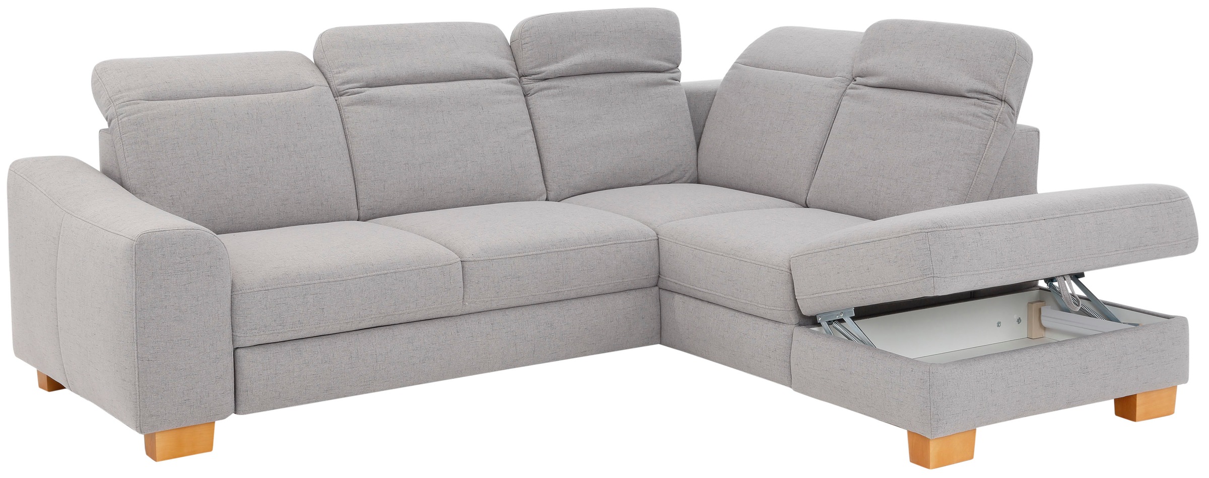 Home affaire Ecksofa »Dundee L-Form«, wahlweise mit Kopfteilverstellung und zusätzlich mit Bettfunktion