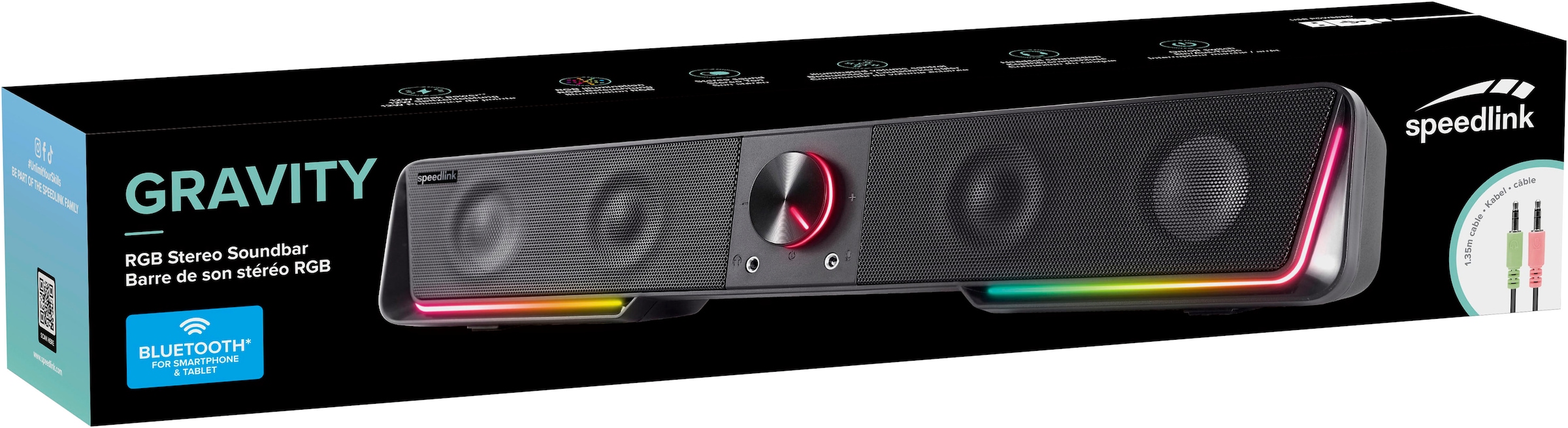 Speedlink Soundbar »GRAVITY RGB«, Bluetooth