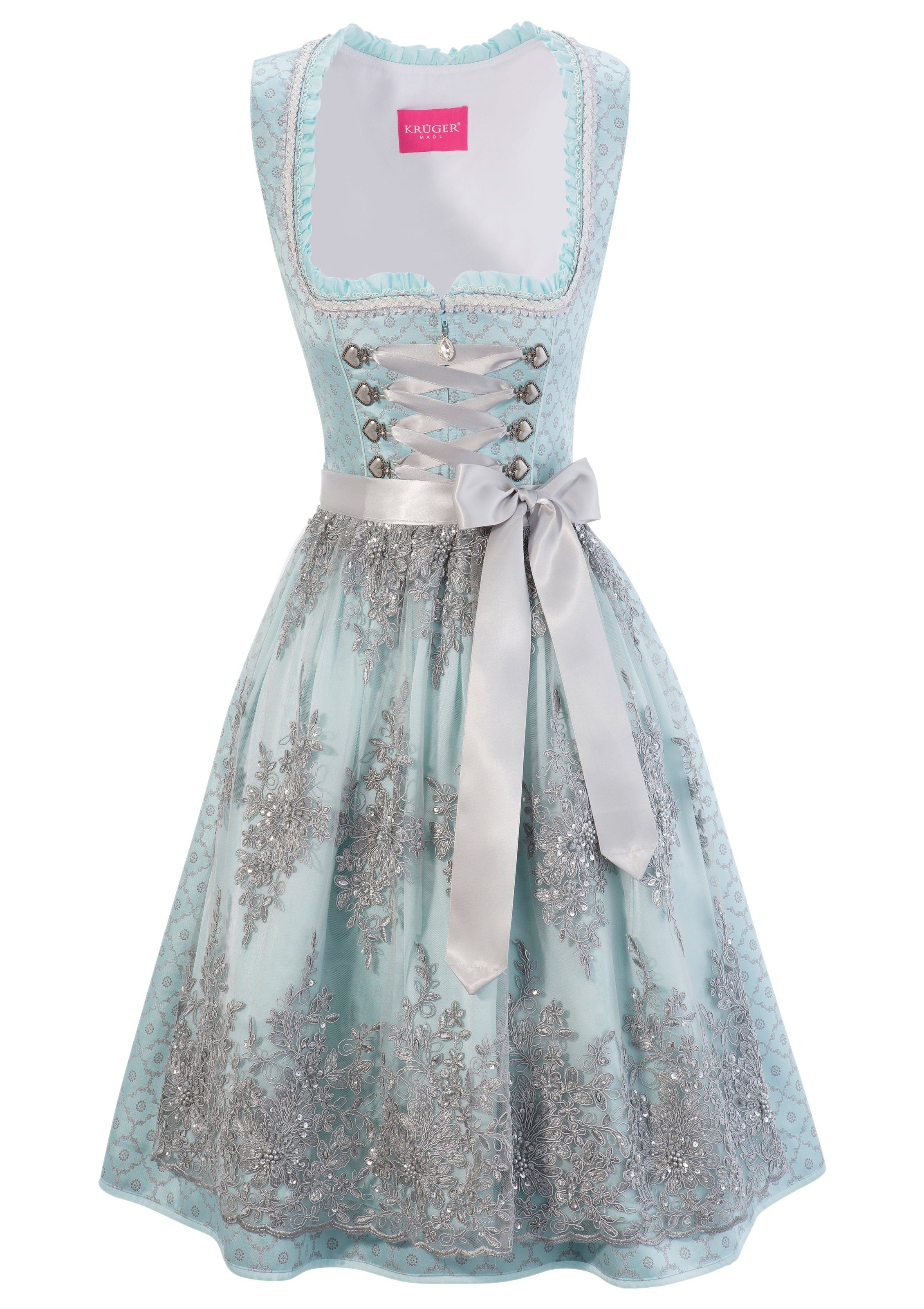 Dirndl midi mit Doppelschürze