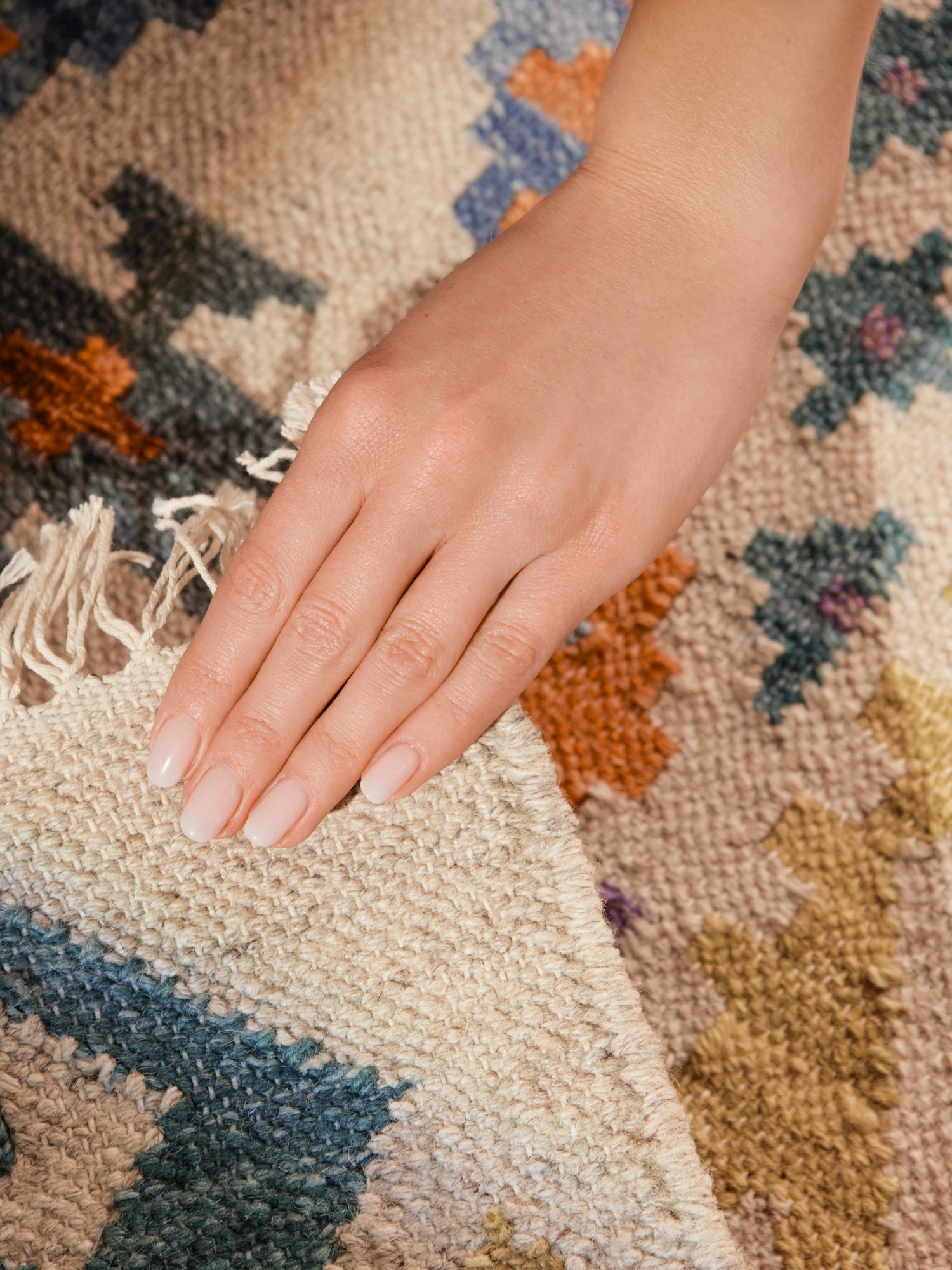 HANSE Home Tapis »Kelim Oasis« Rectangulaire 3 mm Höhe Wolle, Baumwolle, Natur, Handgewebt, orientalisch, Boho, traditionell