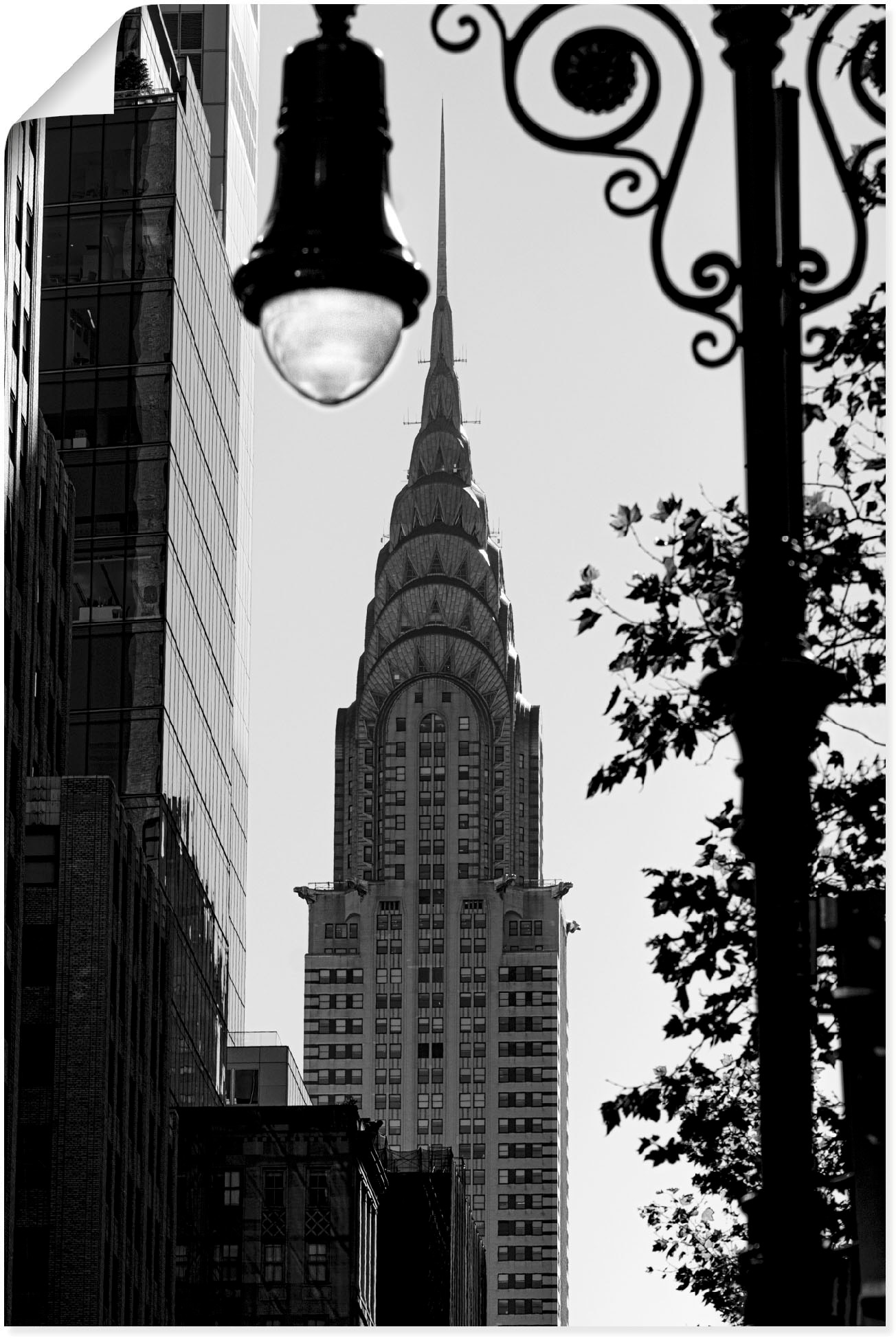 Image of Artland Wandbild "New York Chrysler Building" New York 1 Stk. tlg. als Alubild, Poster in verschied. Grössen