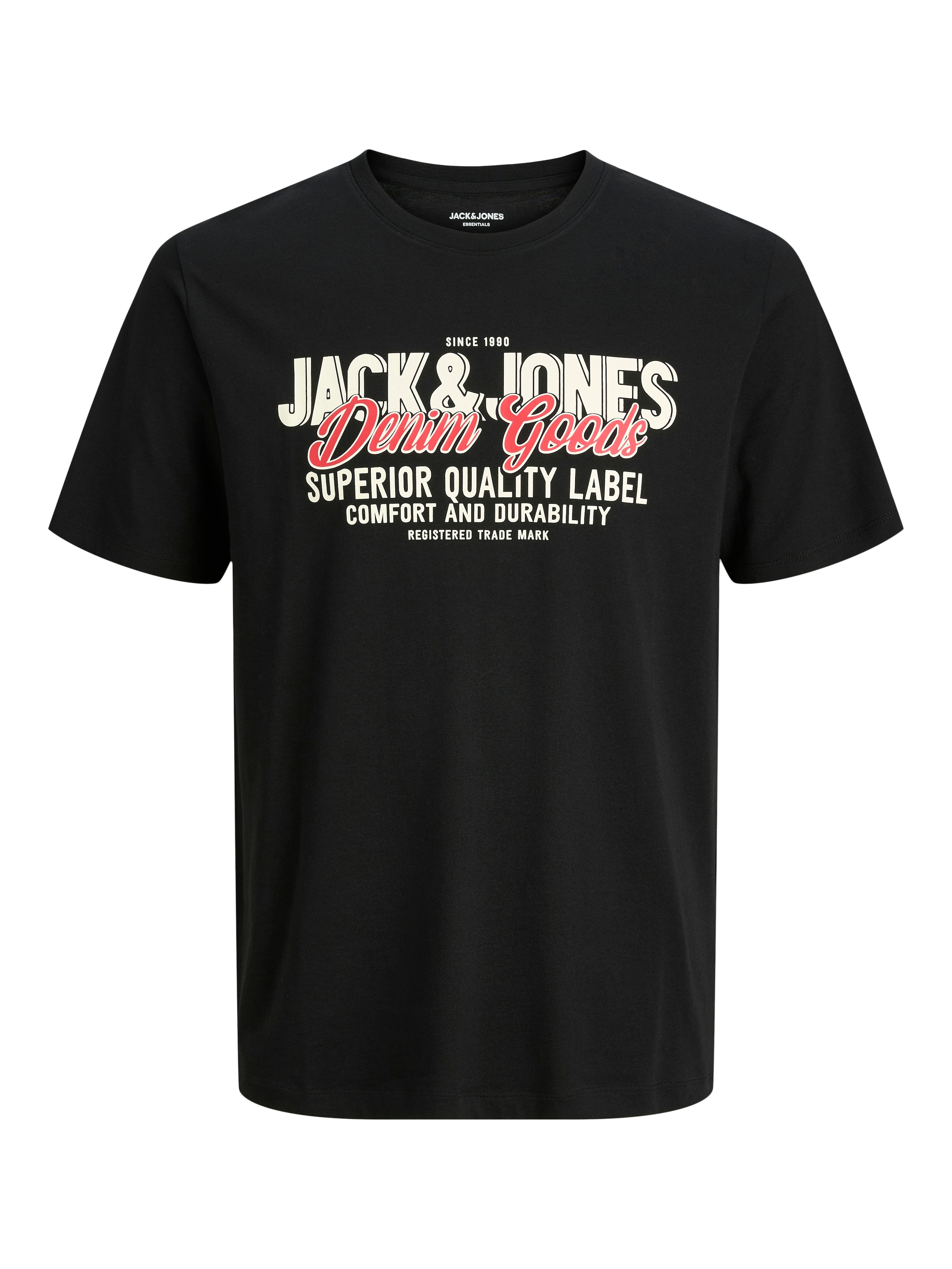 Jack & Jones Shirt à col rond »JJELOGO TEE SS O-NECK 2 COL AW25 SN«