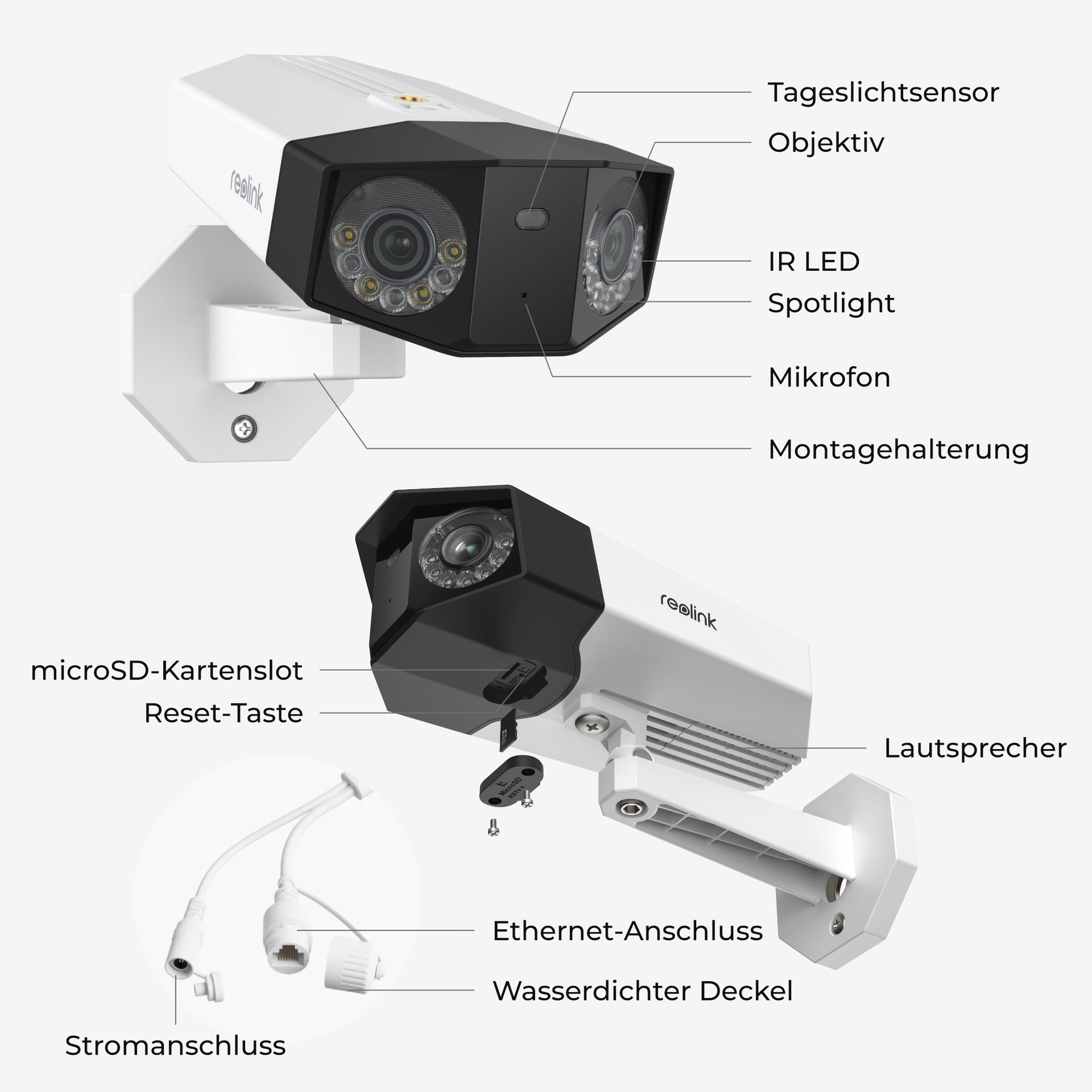 Reolink Überwachungskamera »Duo Series P750 PoE Cam«, Aussenbereich