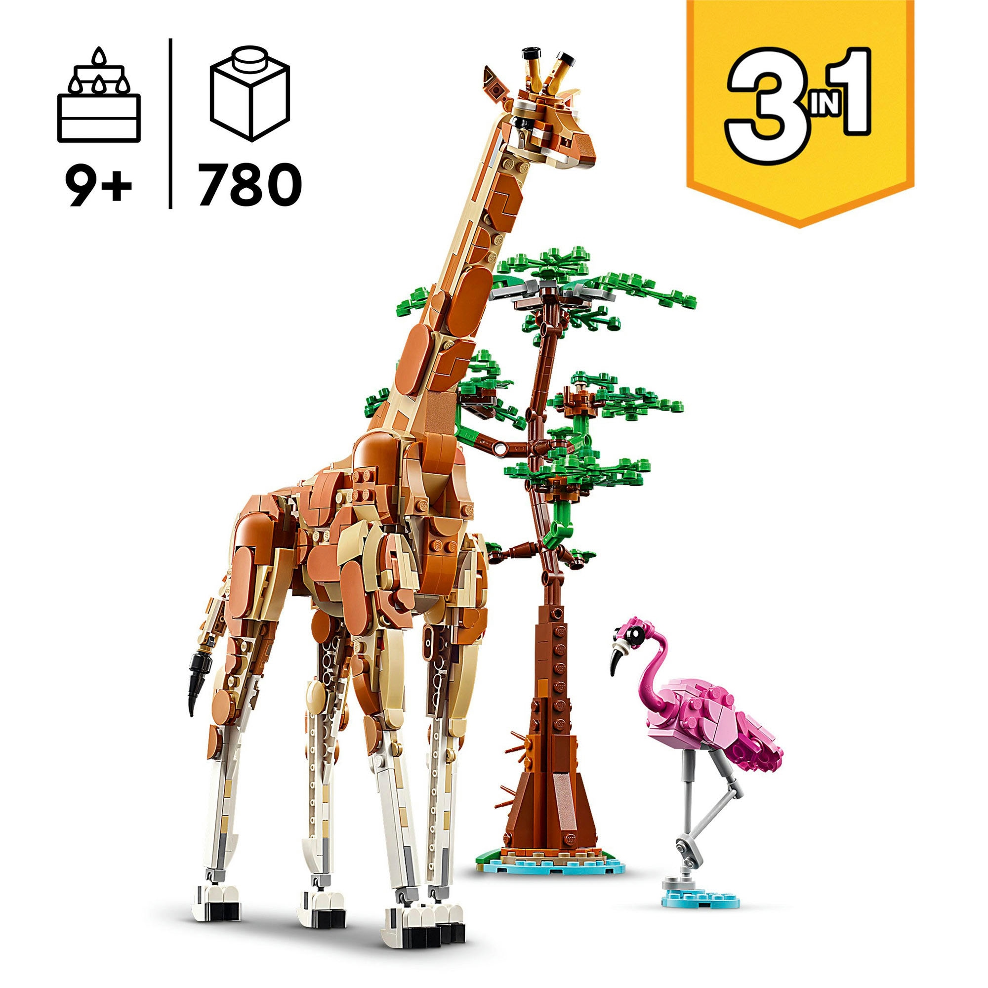LEGO® Konstruktionsspielsteine »Tiersafari (31150), LEGO Creator 3in1« Made in Europe