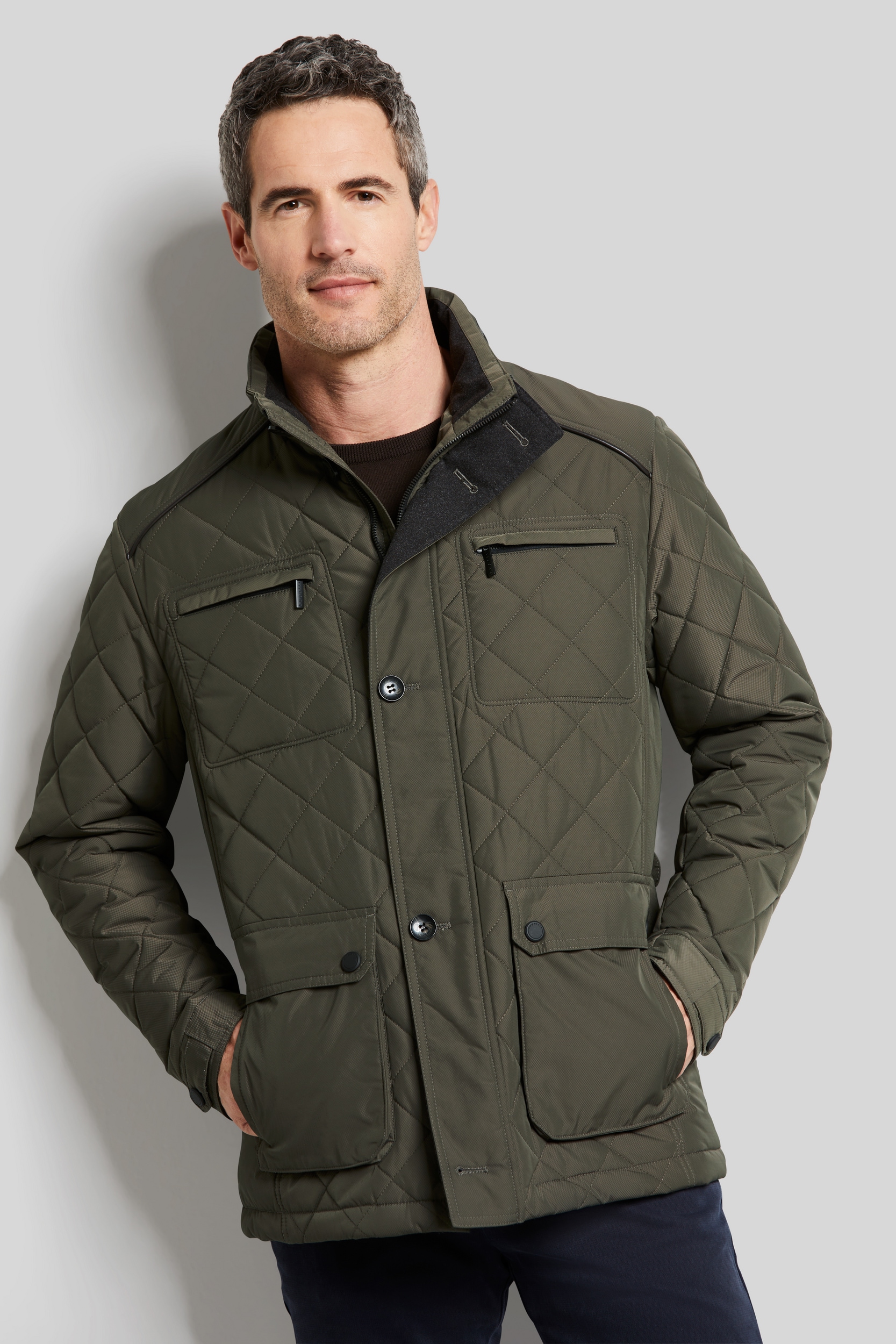 Image of bugatti Kurzjacke ohne Kapuze im Rautenstepp
