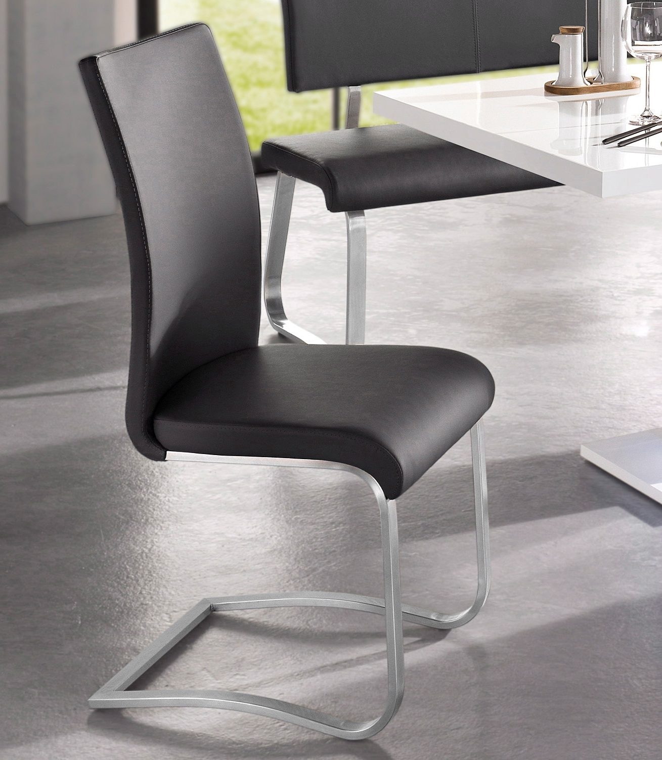 (Set), Stuhl furniture »Arco«, kaufen MCA Kg belastbar 130 2er-, Kunstleder, günstig 6 6er-Set, Freischwinger St., 4er-, bis