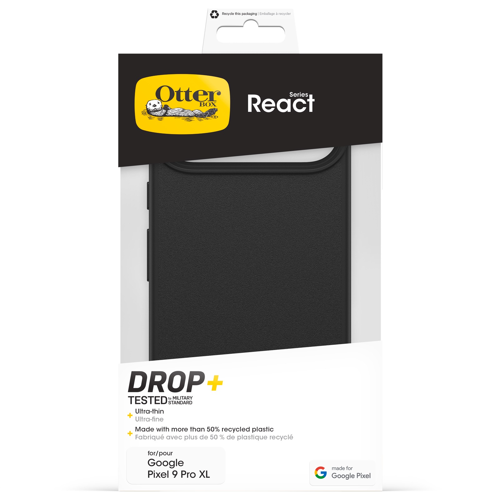 Otterbox Handyhülle »React für Google Pixel 9 Pro XL«, Backcover, Schutzhülle, Handyschutzhülle, Case, Schutzcase, stossfest