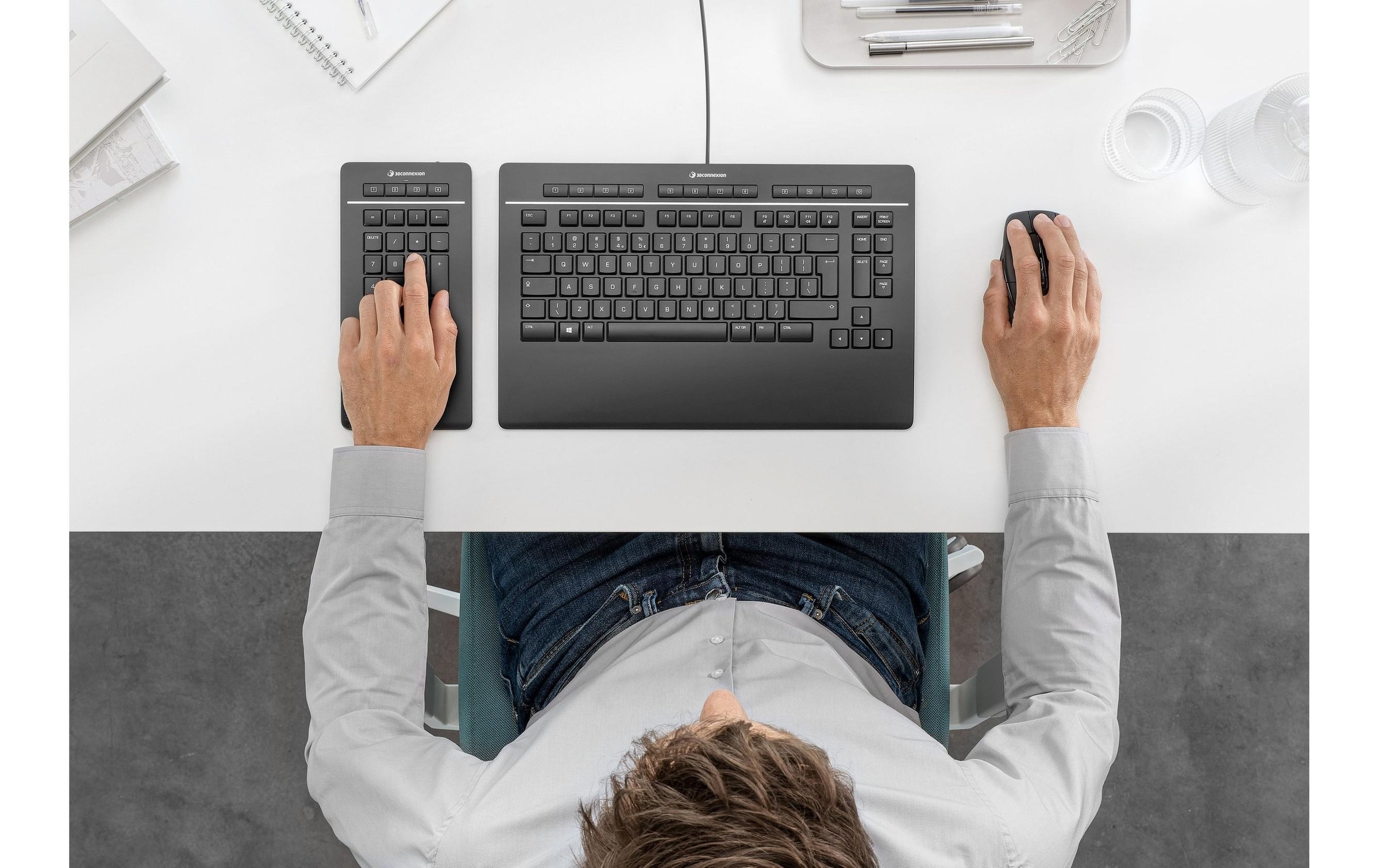 3DConnexion Tastatur »Pro mit Numpad«, (Ziffernblock)