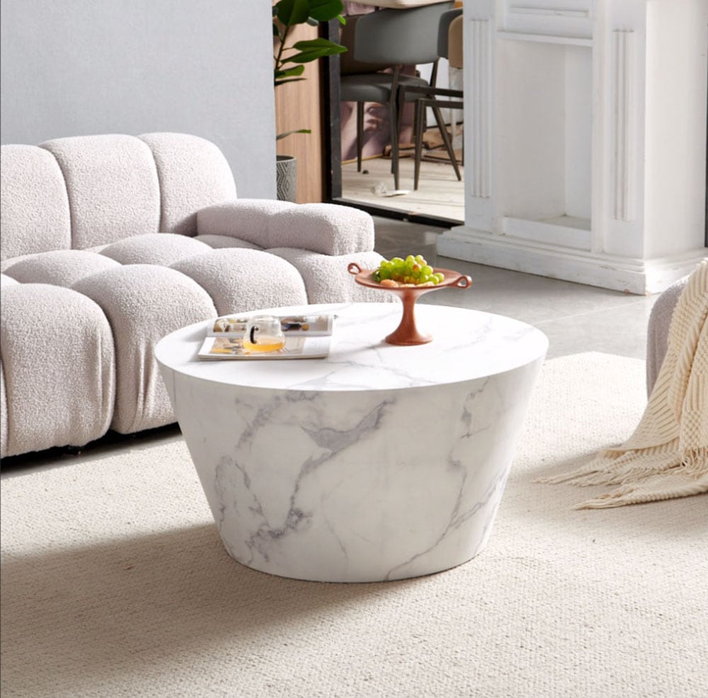 Image of SalesFever Couchtisch "Coffeetable Wohhnzimmertisch im minimalistischen Stil" 1 Stk. tlg. foliert in Marmoroptik