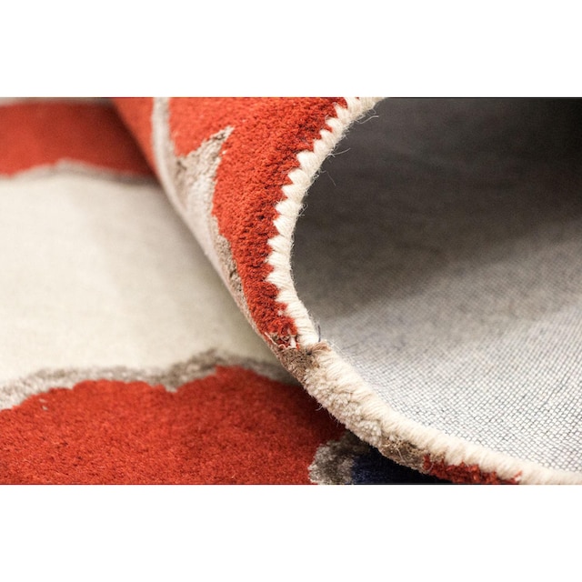 morgenland Wollteppich »Designer Teppich handgetuftet beige«, rechteckig  kaufen