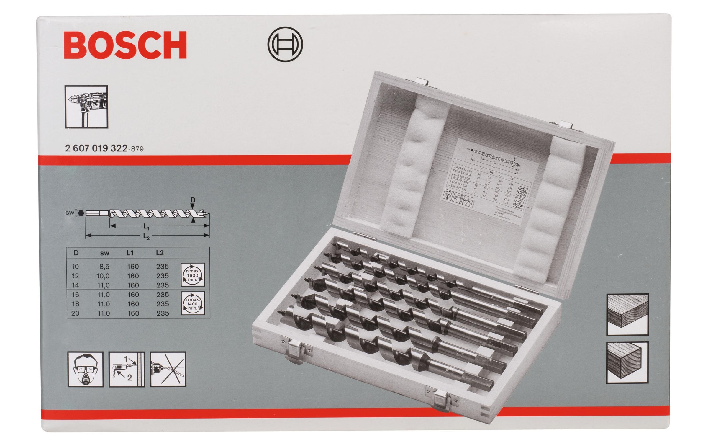Bosch Professional Holzbohrer, (6 tlg.)