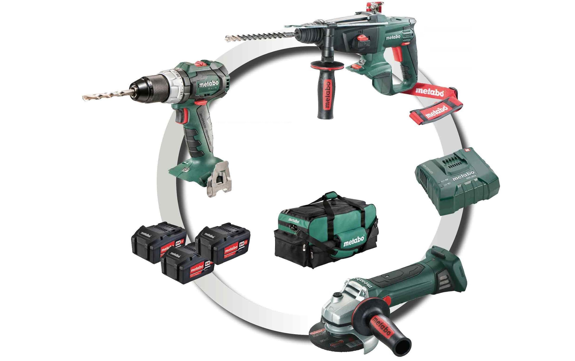 Image of metabo Elektrowerkzeug-Set »Metabo Akku-Maschinen Set Combo Set« bei Ackermann Versand Schweiz
