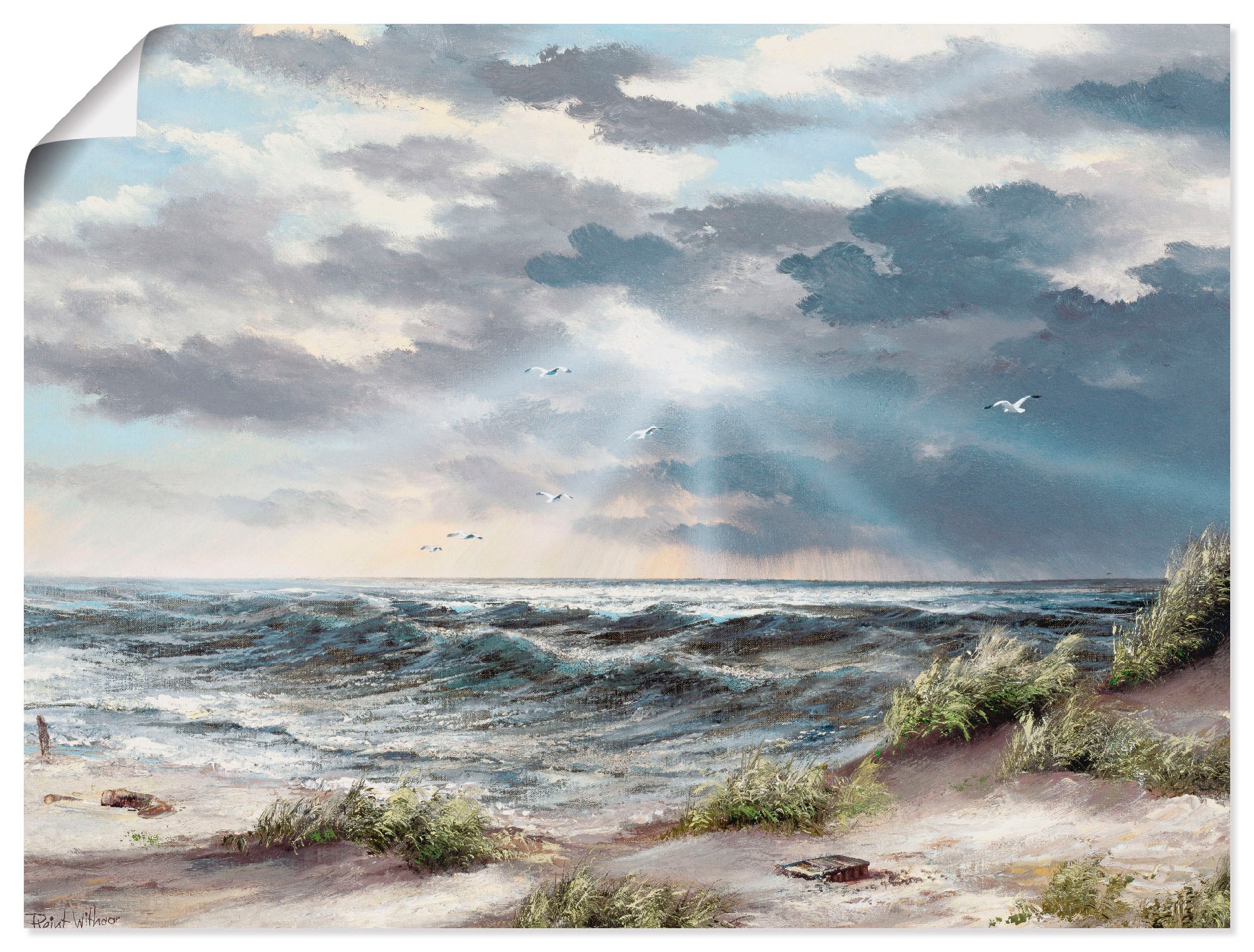 Image of Artland Wandbild »Ungemessene Höhen«, Gewässer, (1 St.), in vielen Grössen & Produktarten -Leinwandbild, Poster, Wandaufkleber / Wandtattoo auch für Badezimmer geeignet bei Ackermann Versand Schweiz