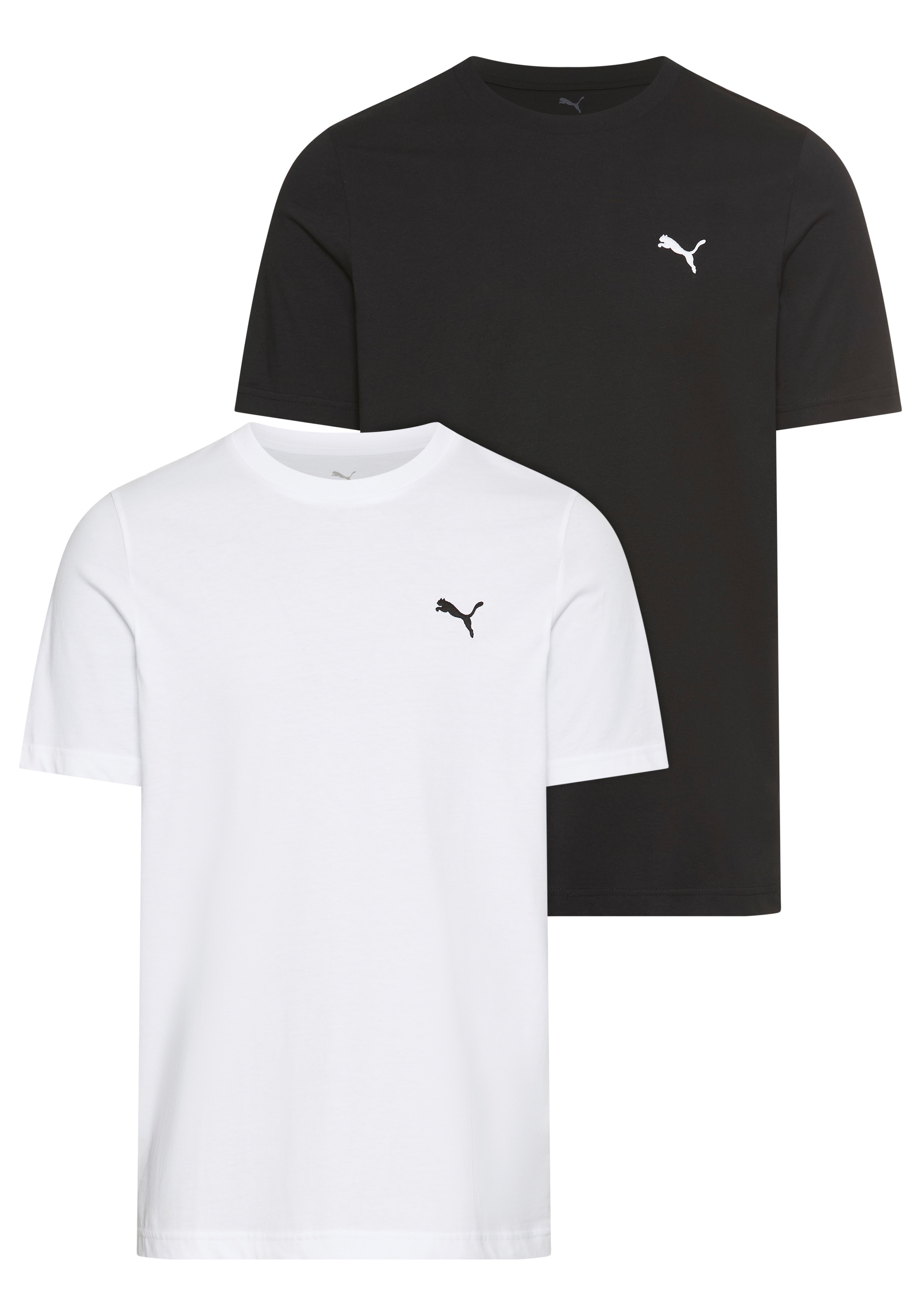 PUMA T-Shirt »ESS LOGO TEE MULTIPACK M«, Doppelpack, 2 Stück