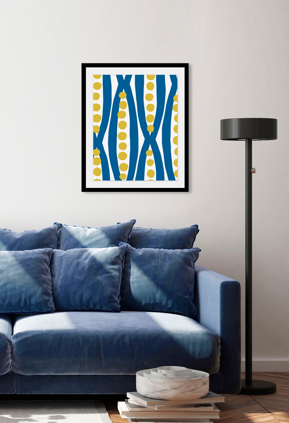 Image of queence Bild "Newsha" Abstrakt Figuren Gemälde Kunst 1 Stk. tlg. HD Premium Poster-Druck inkl. Holzrahmen