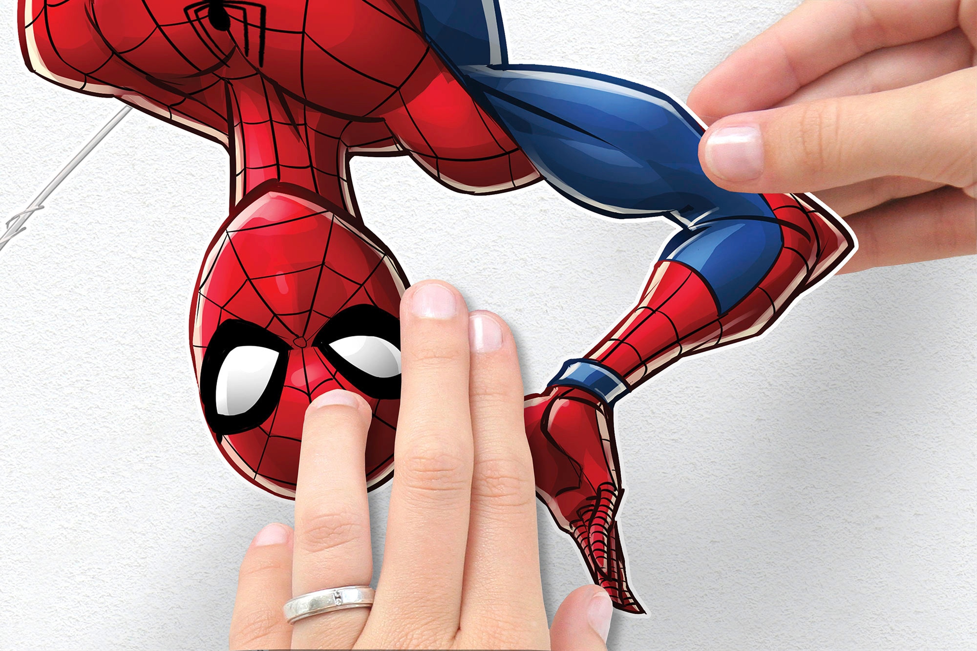 Modische Komar Wandtattoo »Spider-Man Web selbstklebendes St.), (Breite Wandtattoo Höhe), Head«, 100x70 x cm versandkostenfrei (8 shoppen