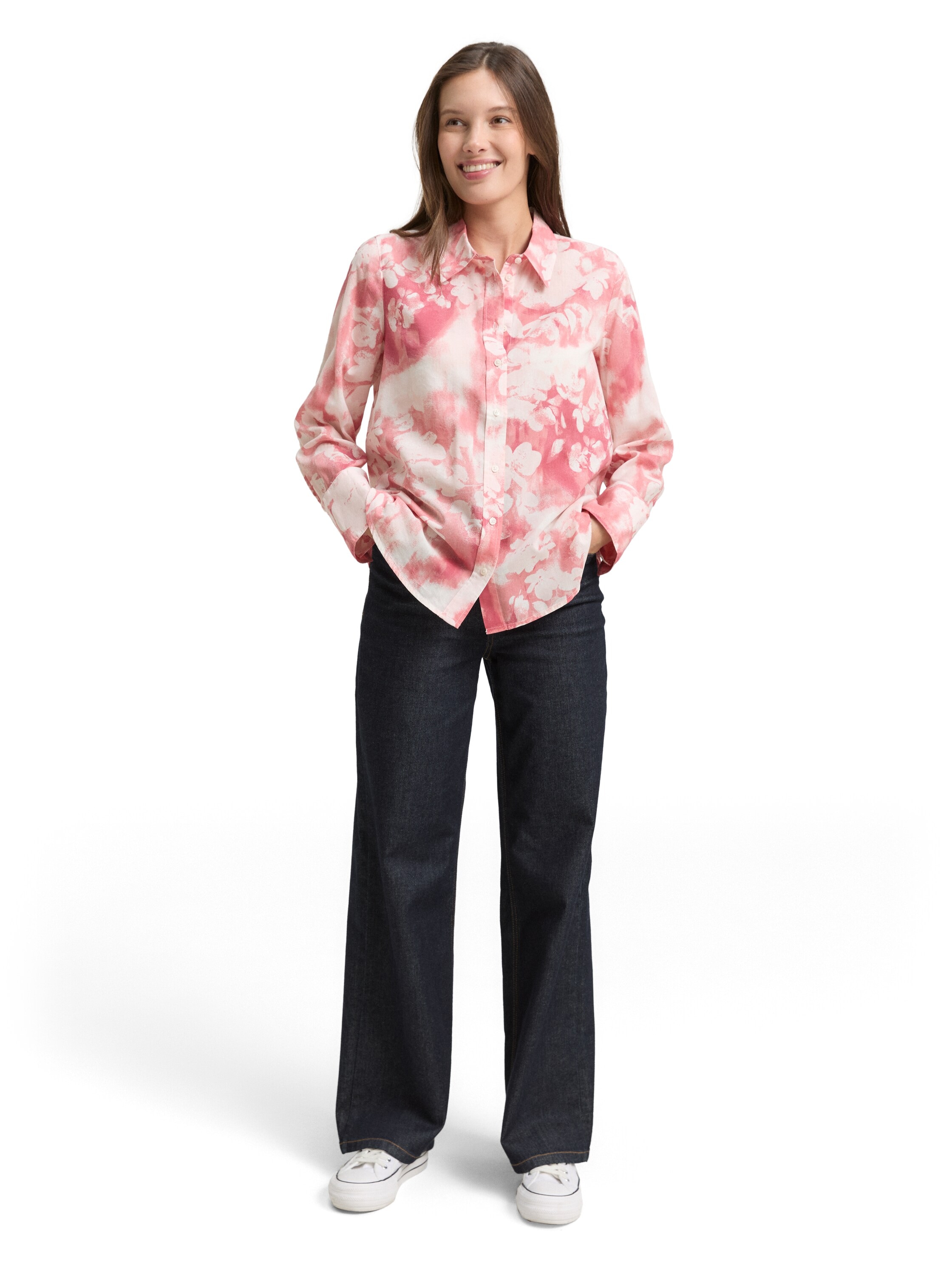 TOM TAILOR Blouse chemise avec motif