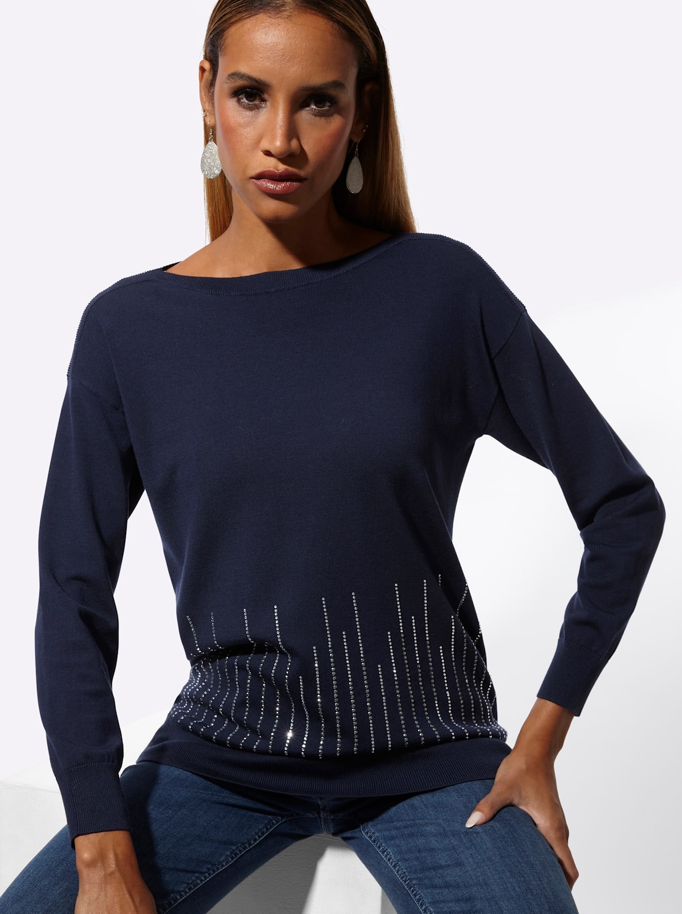 creation L Strickpullover »Lyocell-Mix-Pullover«
