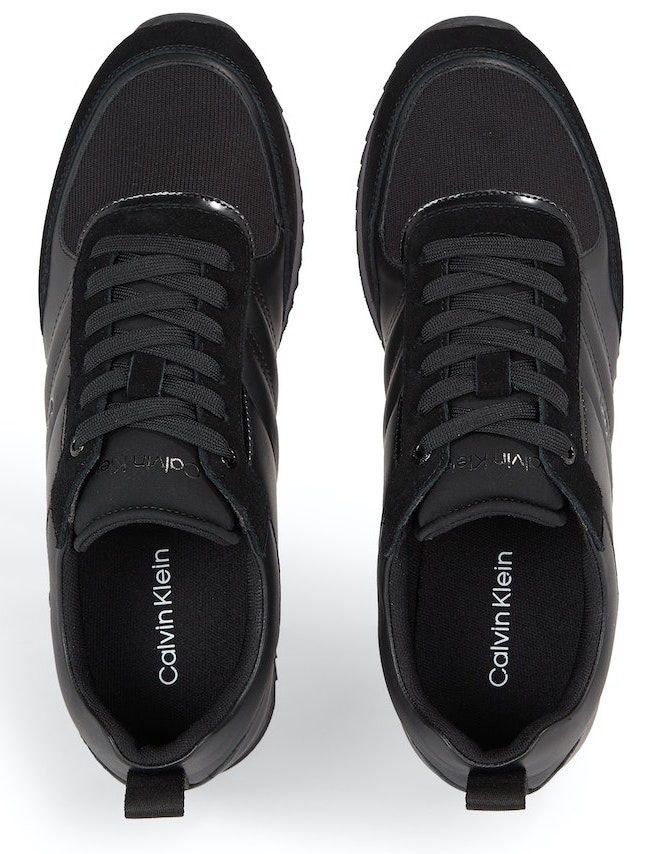 Calvin Klein Sneaker »LOW TOP LACE UP MIX«, mit seitlichem Logoschriftzug, Freizeitschuh, Halbschuh, Schnürschuh