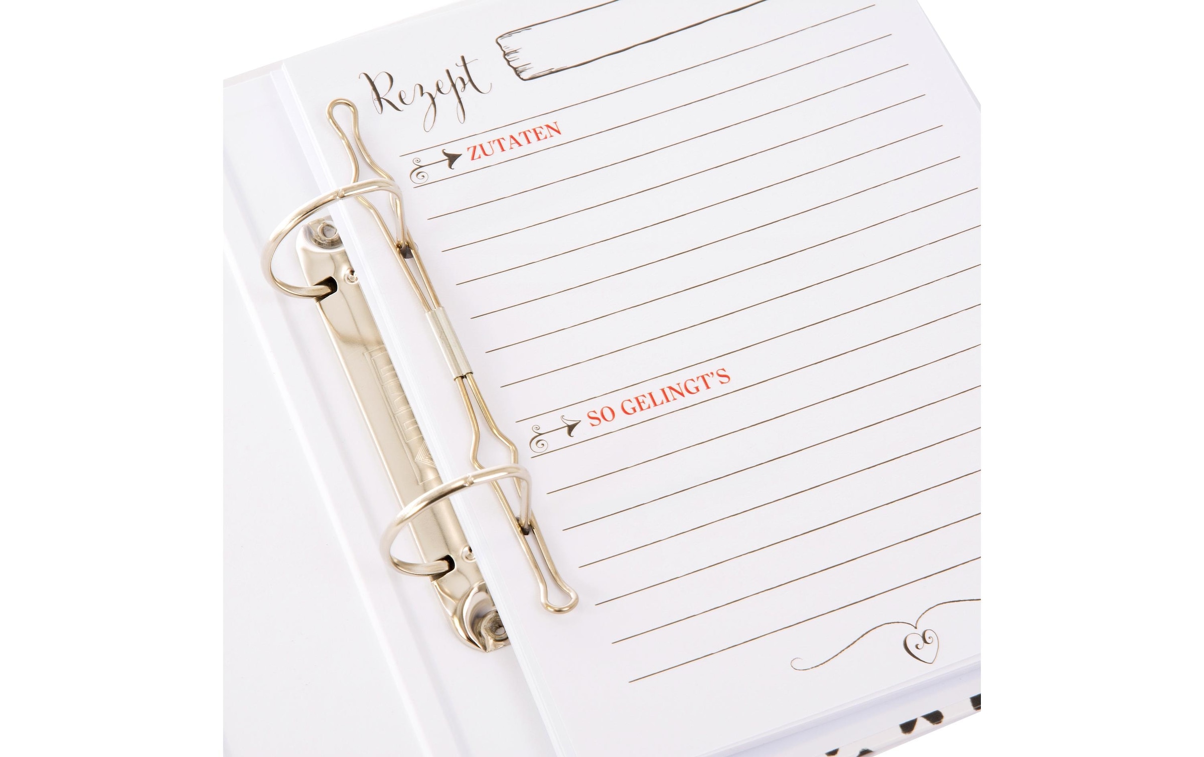 Goldbuch Notizbuch »Notizbuch für Rezepte Lieb«