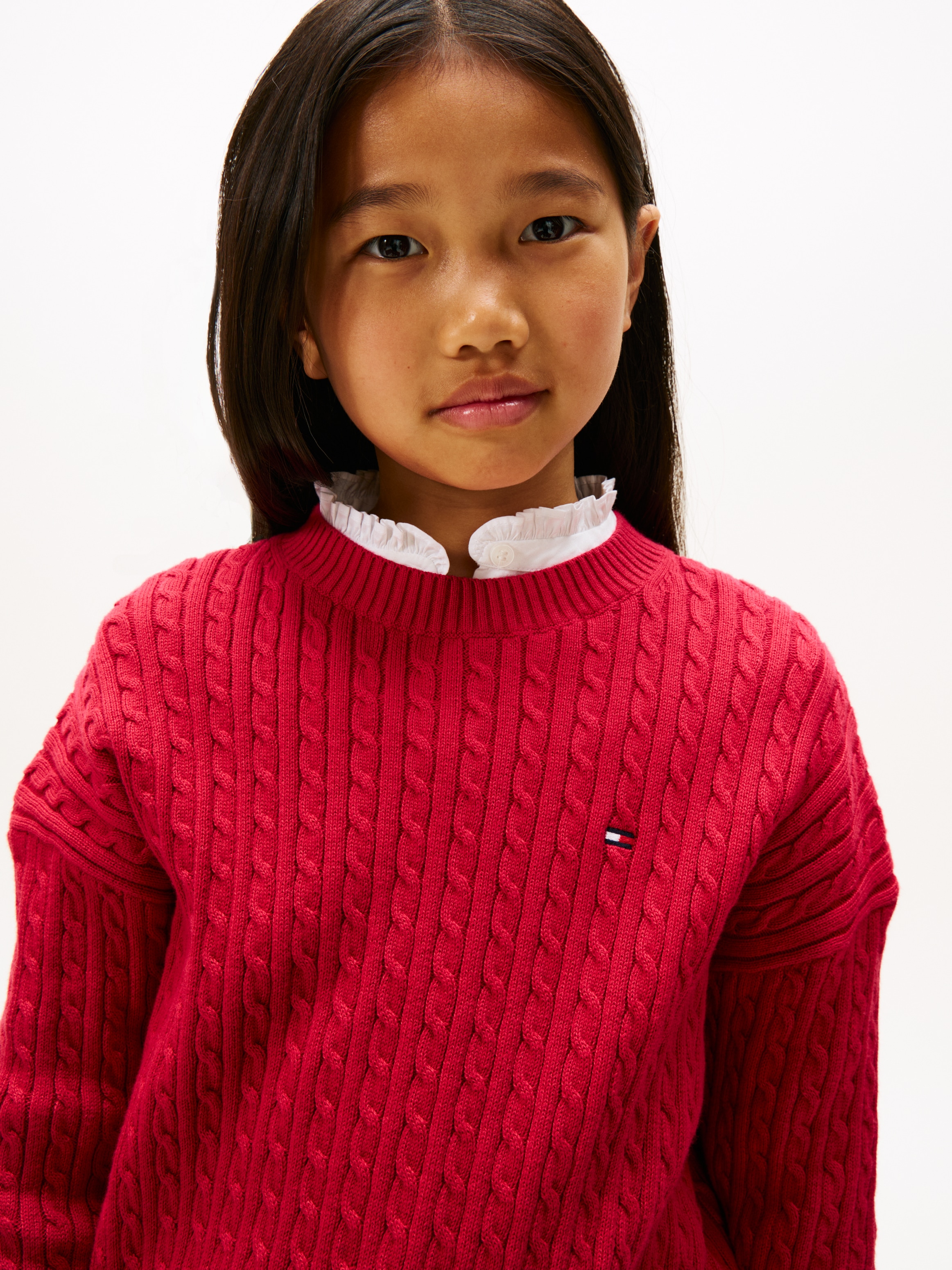 Tommy Hilfiger Strickpullover »CABLE SWEATER«, Kinder bis 16 Jahre