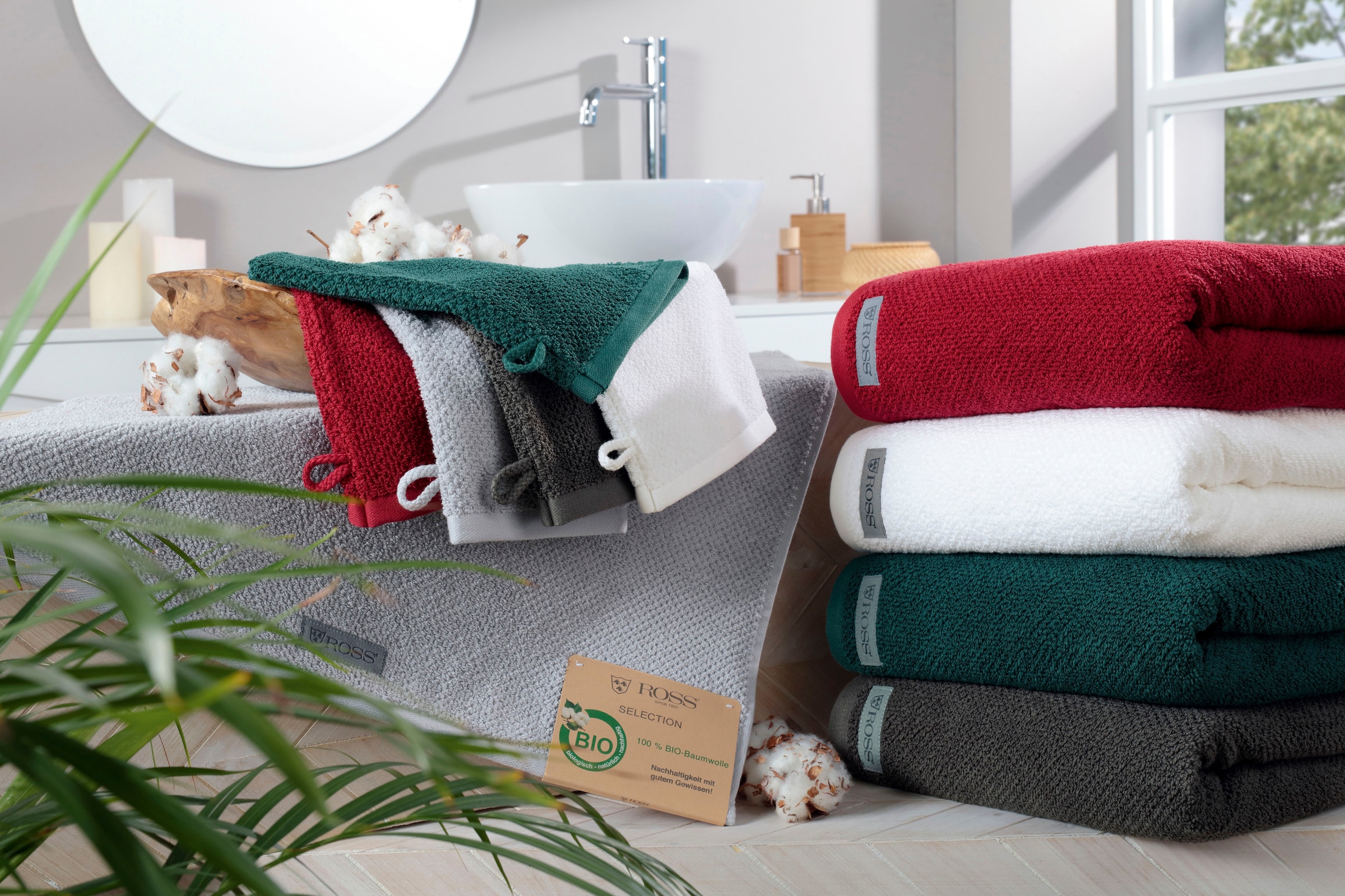 ROSS Drap de douche »Selection« 100 % Bio-Baumwolle