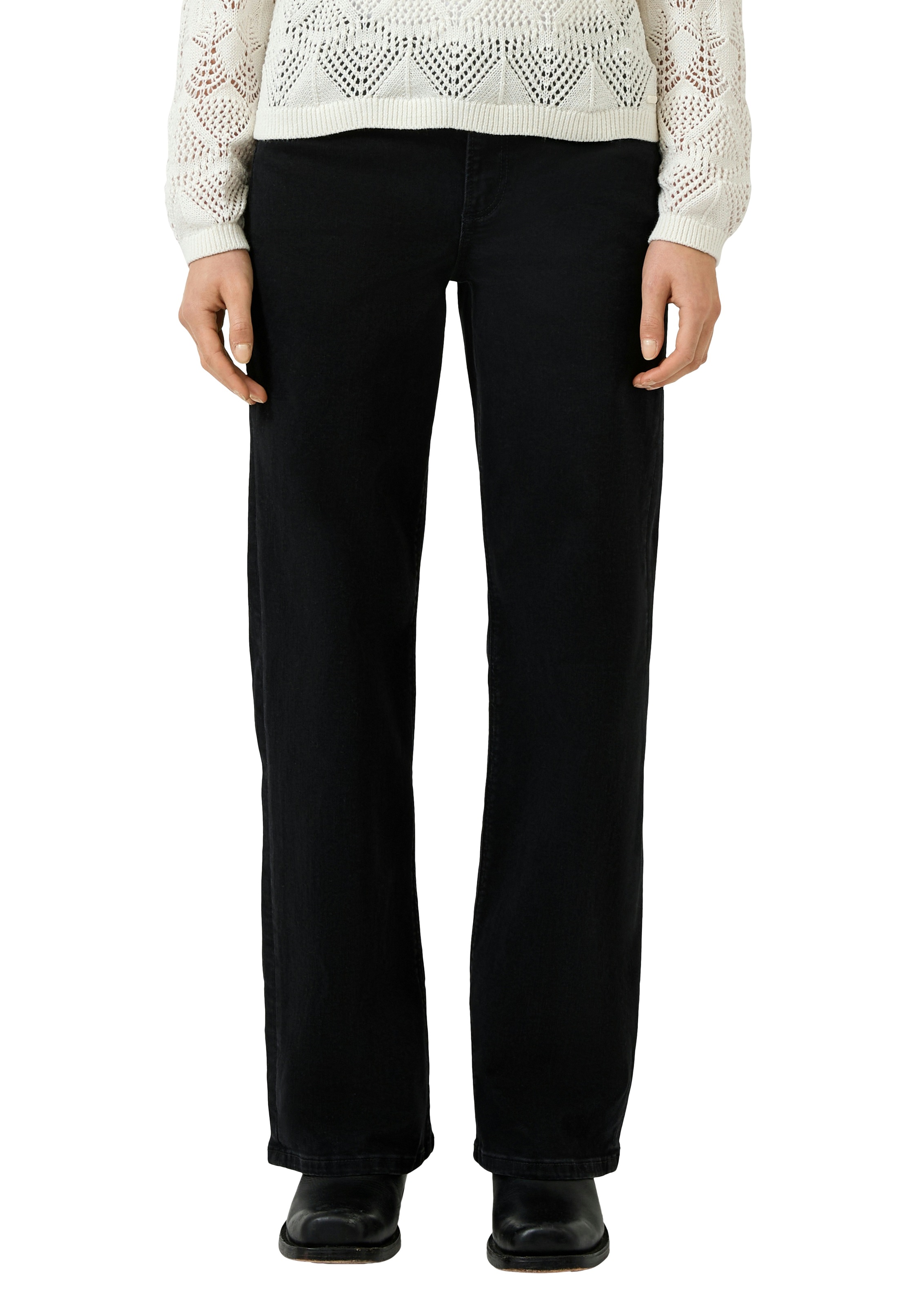 Image of QS Stretch-Jeans "CATIE Wide Leg" 5-Pocket-Form