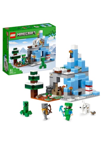 Konstruktionsspielsteine »Die Vereisten Gipfel (21243), LEGO® Minecraft«, (304 St.),...