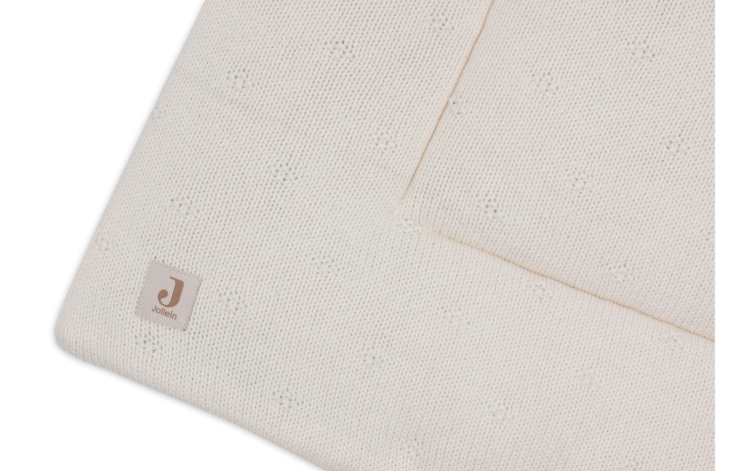 Jollein Krabbeldecke »Cosy Knit Ivory 75 x 95 cm«