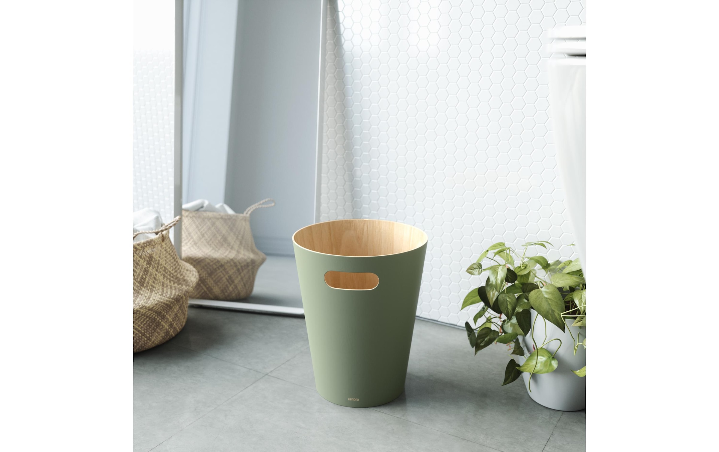 Umbra Poubelle »Woodrow 45053 l« 1 Behälter Holzart: Birke (China)