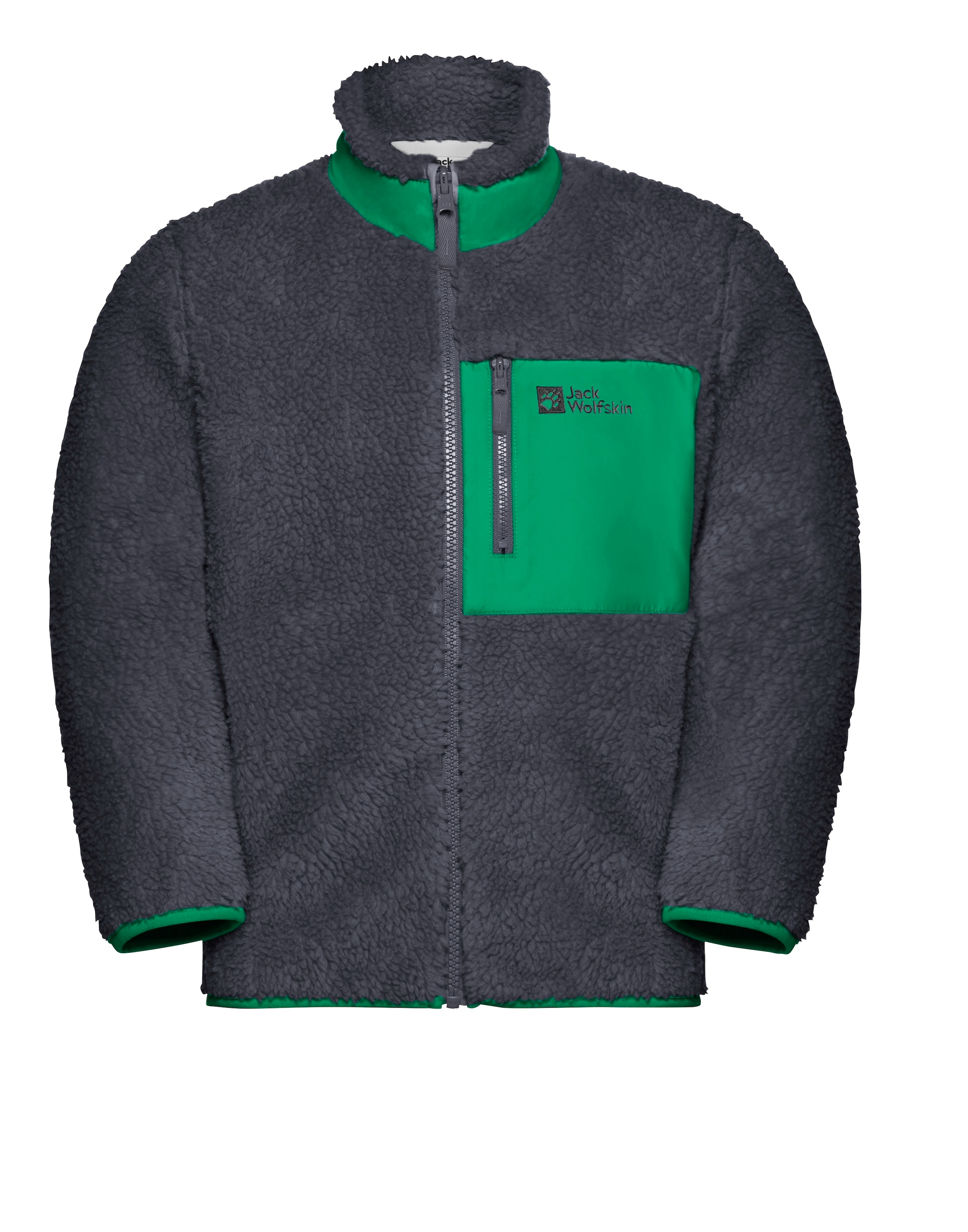 Jack Wolfskin Fleecejacke »ICE CURL JACKET K«, Wärmend, winddicht, Übergangsjacke