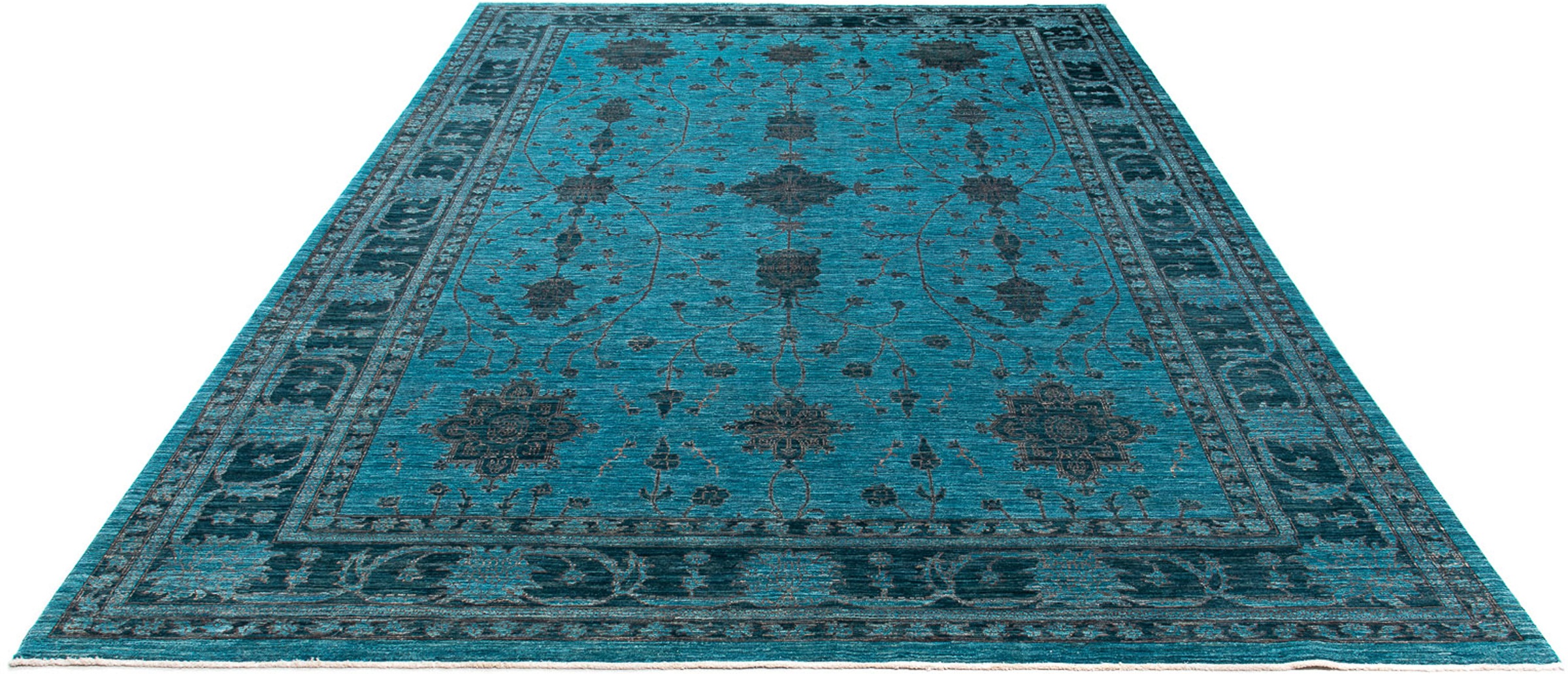 Image of morgenland Orientteppich »Ziegler - 352 x 241 cm - dunkelblau«, rechteckig, 6 mm Höhe, Wohnzimmer, Handgeknüpft, Einzelstück mit Zertifikat bei Ackermann Versand Schweiz