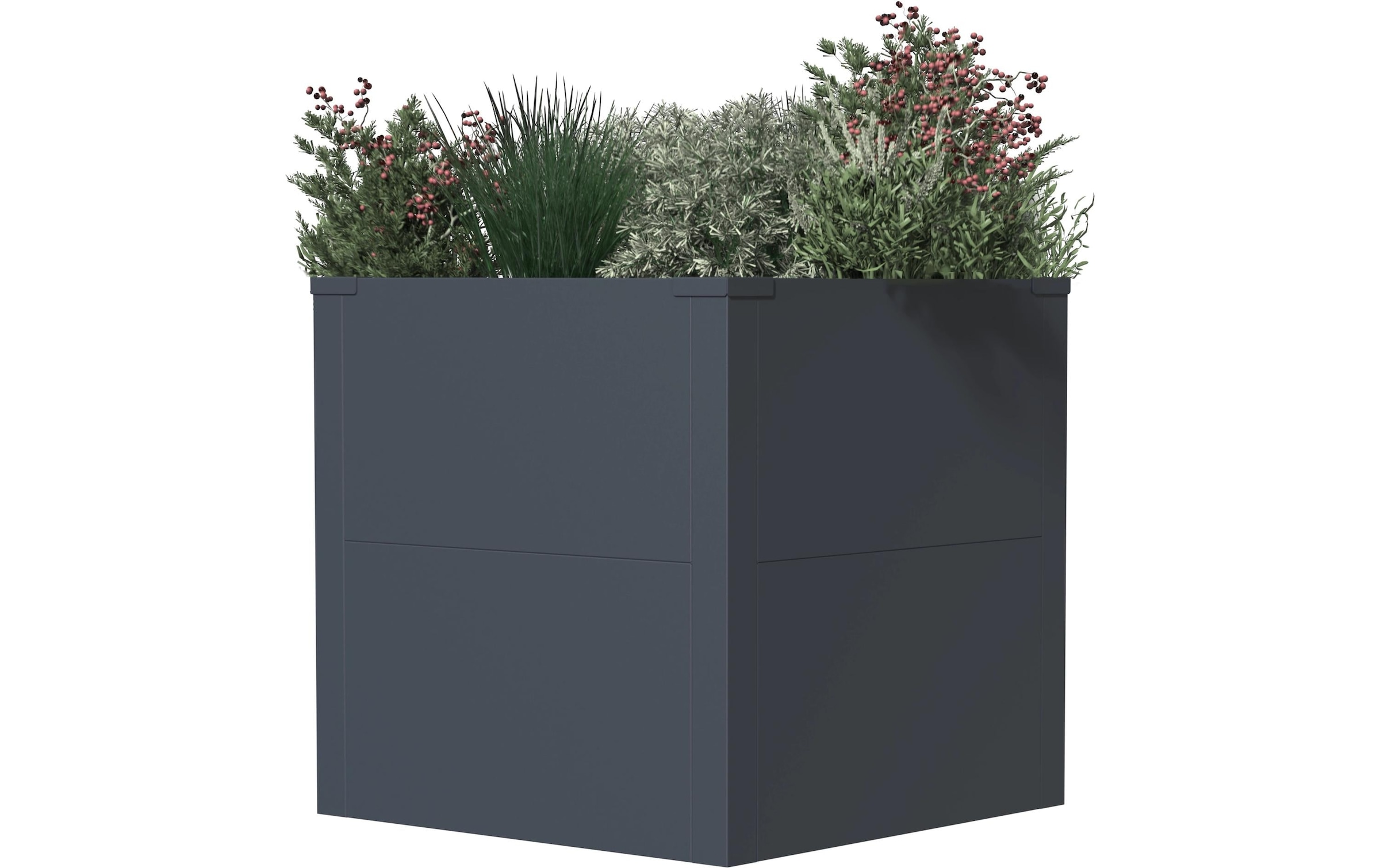 WESTMANN Lit surélevé »Metall »Talus« in S« Anthracite, disponible en plusieurs tailles