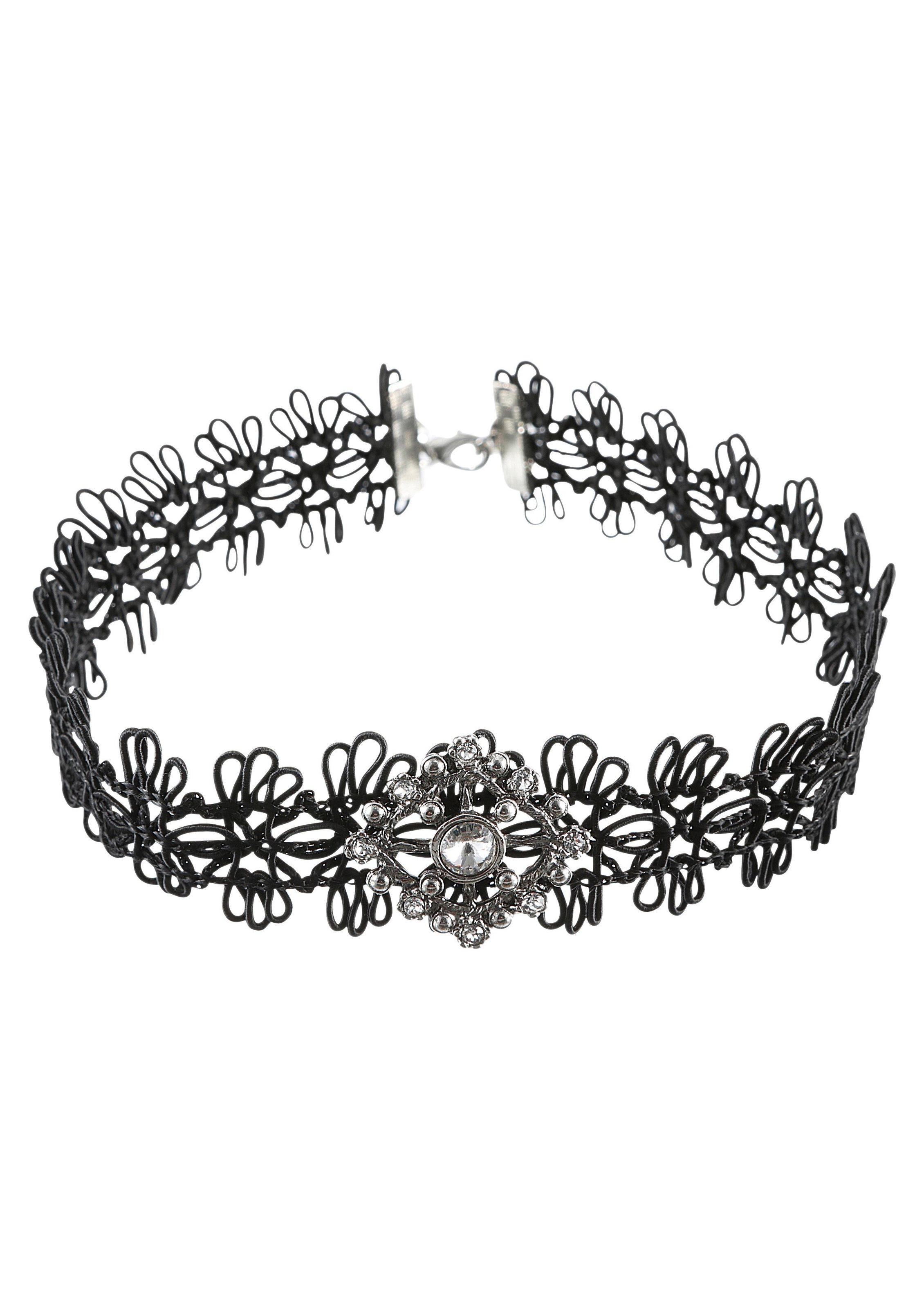 Trachtenkropfband mit Strasssteine