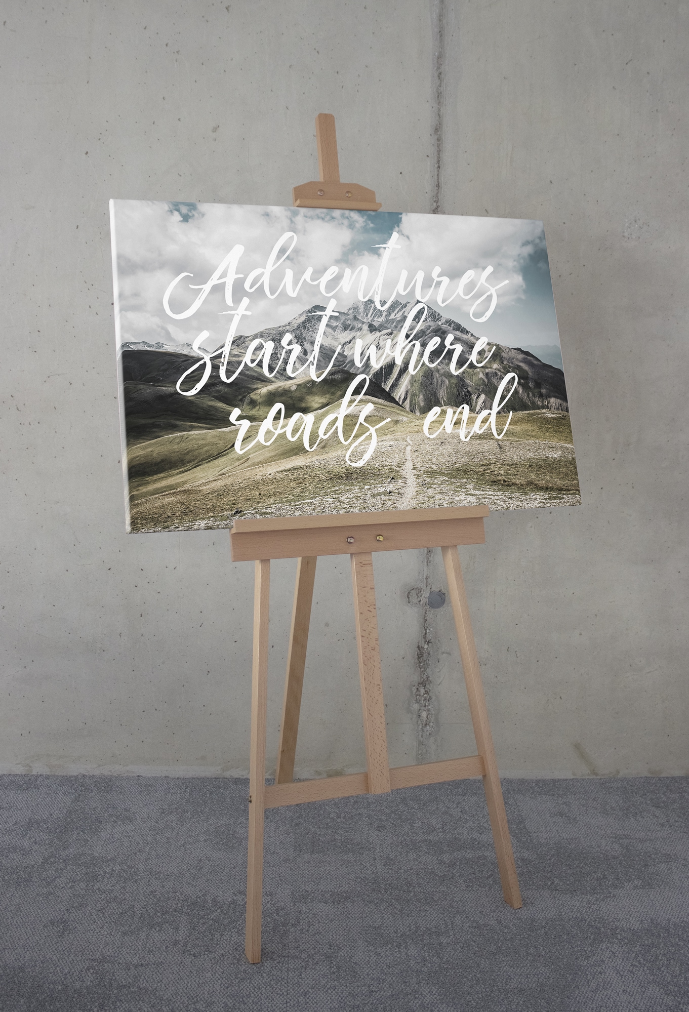 Komar Leinwandbild »Starting Now - Grösse 60 x 90 cm« Natur 1 Stk. tlg. Keilrahmenbild mi Echtholzrahmen