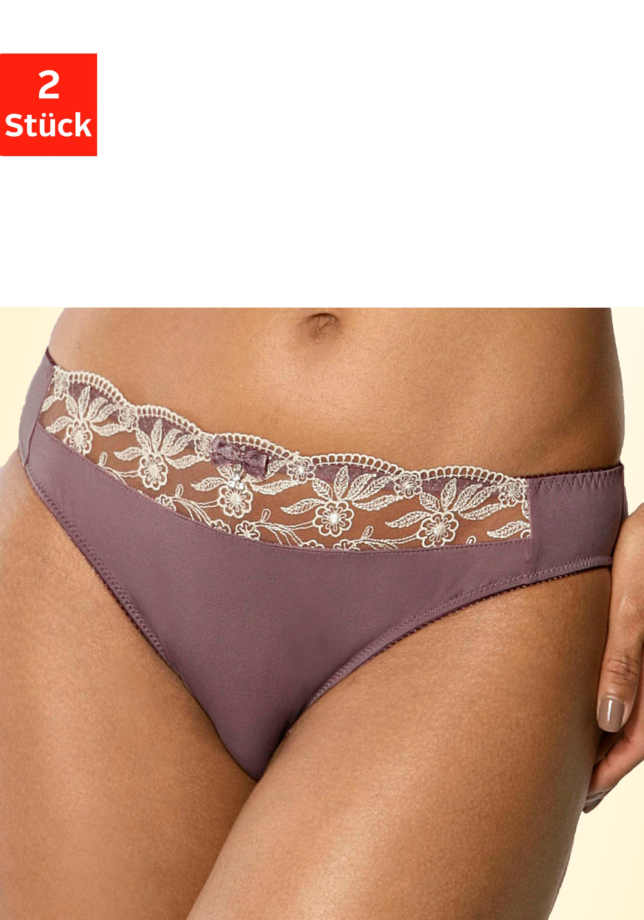 Nuance kaufen mit Slip, versandkostenfrei Stickereispitze (Packung, schöner 2 ♕ St.),