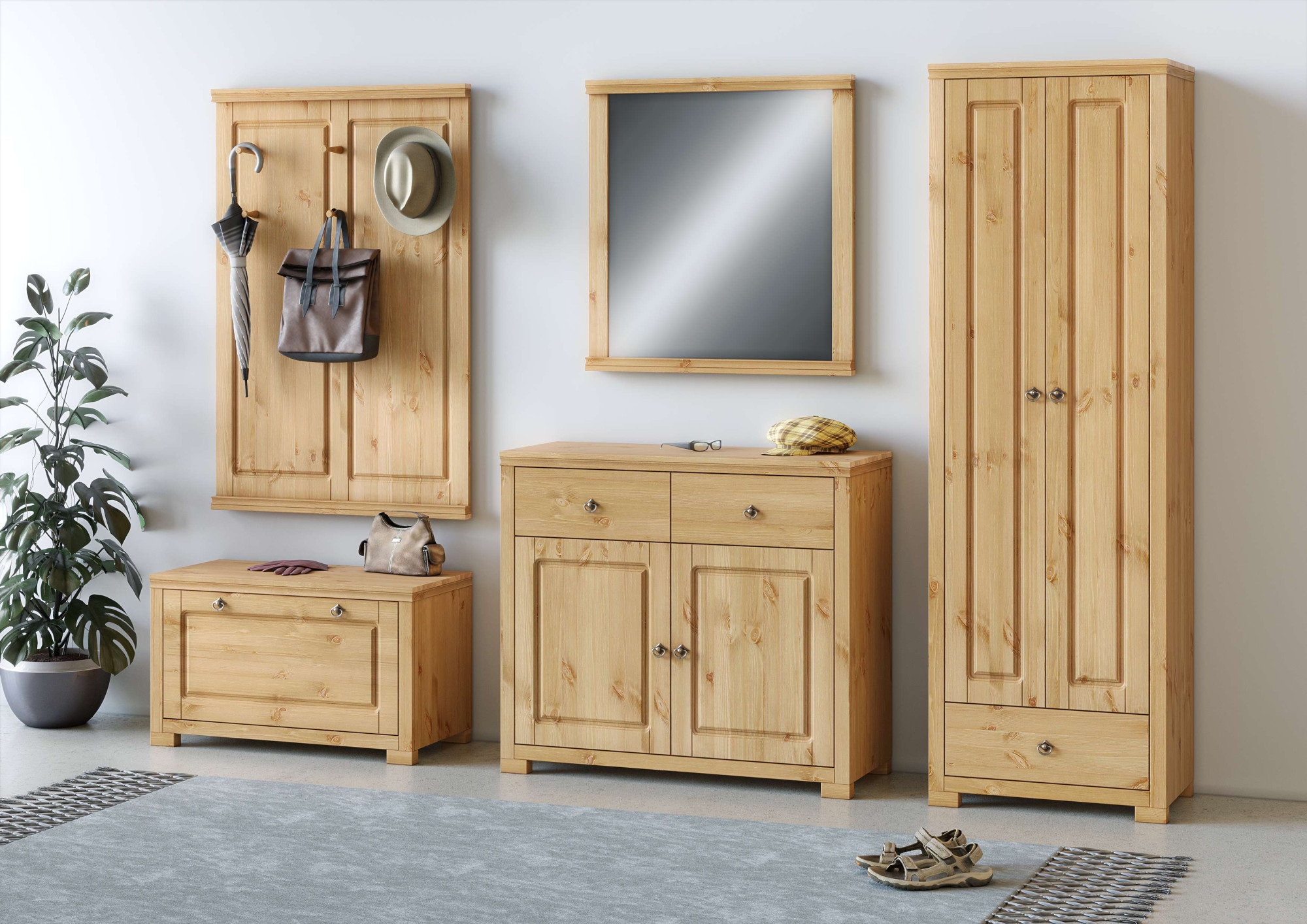 Home affaire Kommode »Gotland«, aus massiver Kiefer, mit 2 Schubladen, FSC®, Breite 102 cm