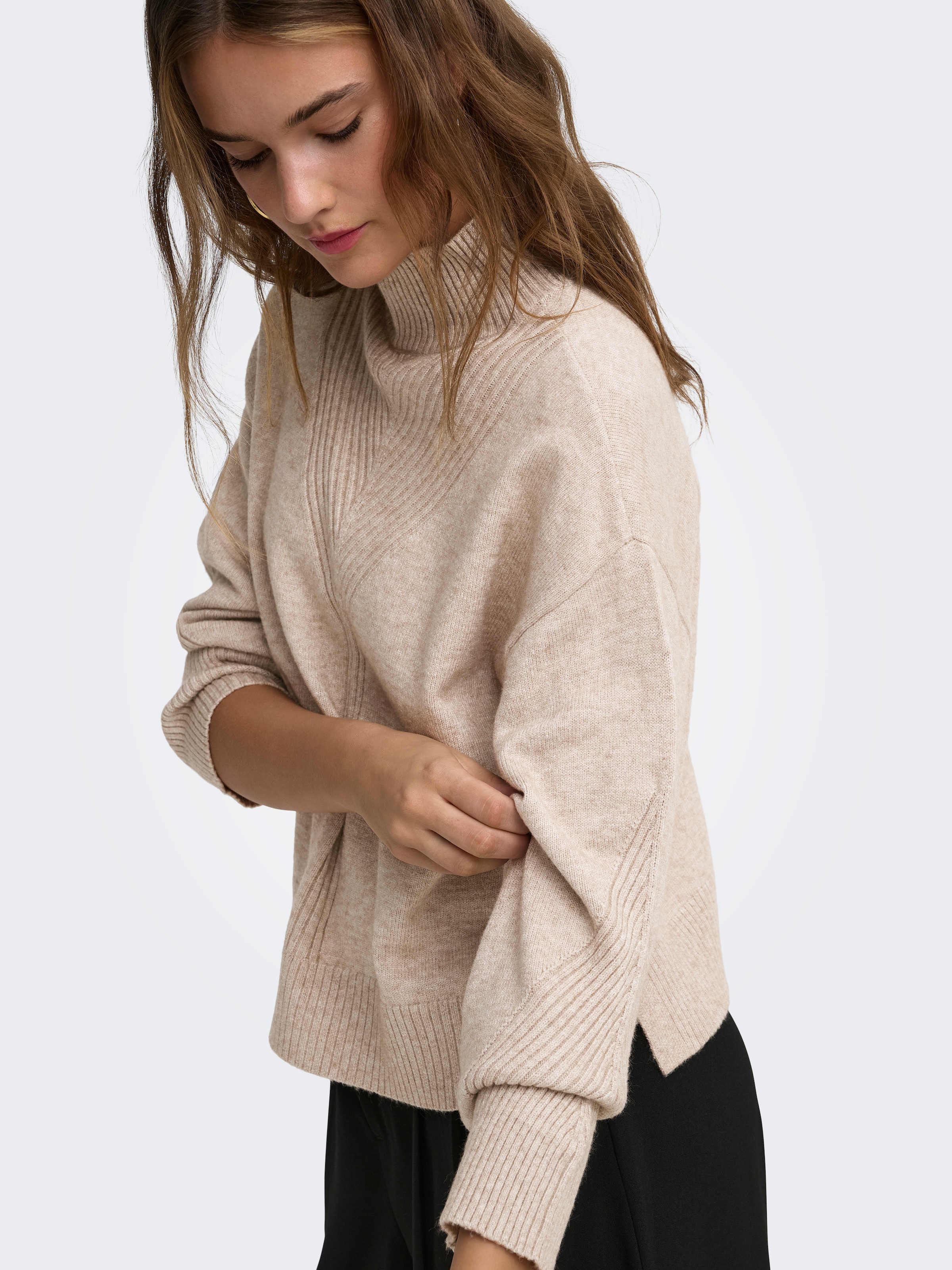 ONLY Pull à col montant »ONLPRINCESS LS HIGHNECK KNT« mélange de viscose