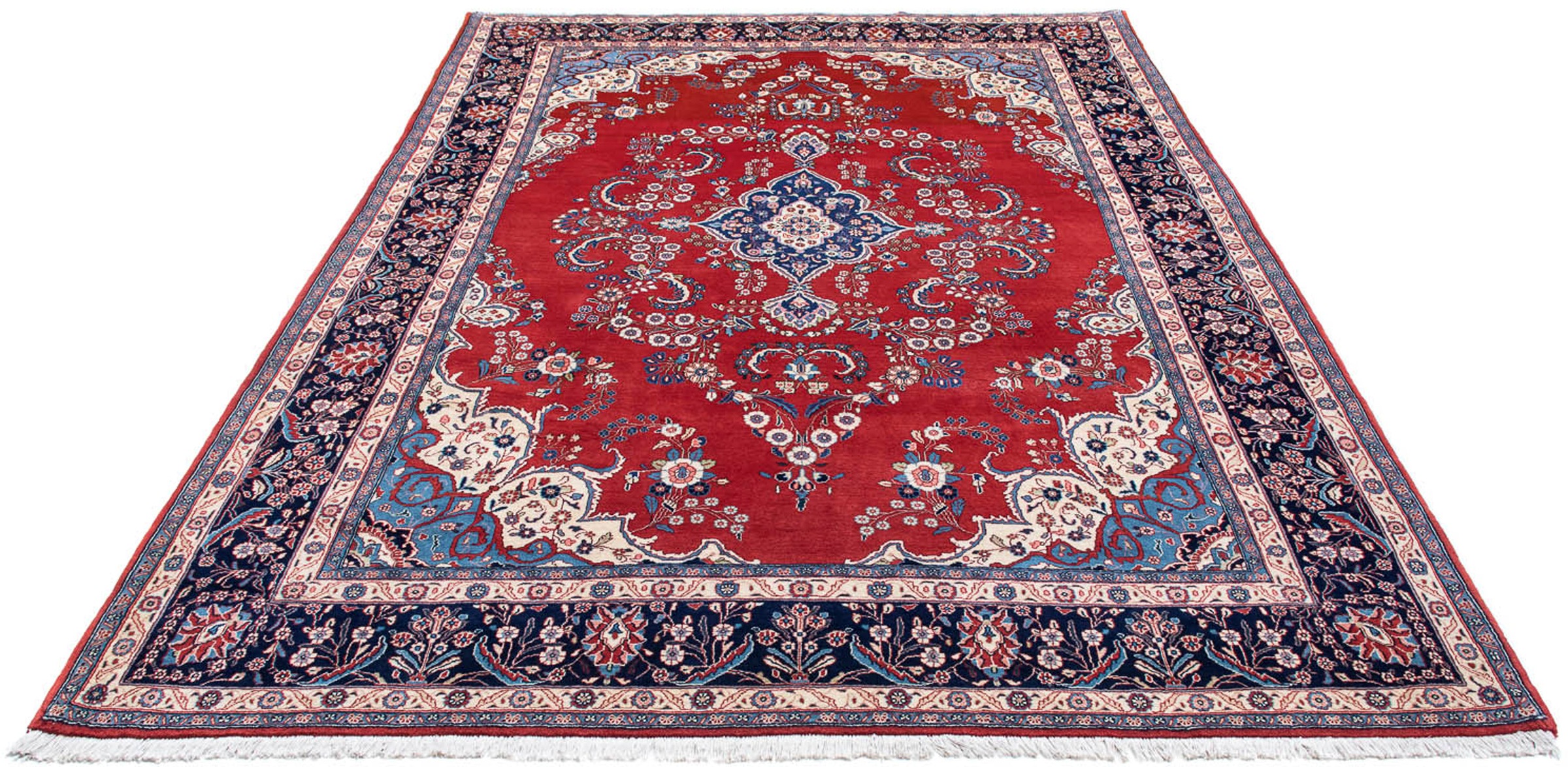 Image of morgenland Orientteppich »Perser - Keshan - 315 x 210 cm - dunkelrot«, rechteckig, 10 mm Höhe, Wohnzimmer, Handgeknüpft, Einzelstück mit Zertifikat bei Ackermann Versand Schweiz