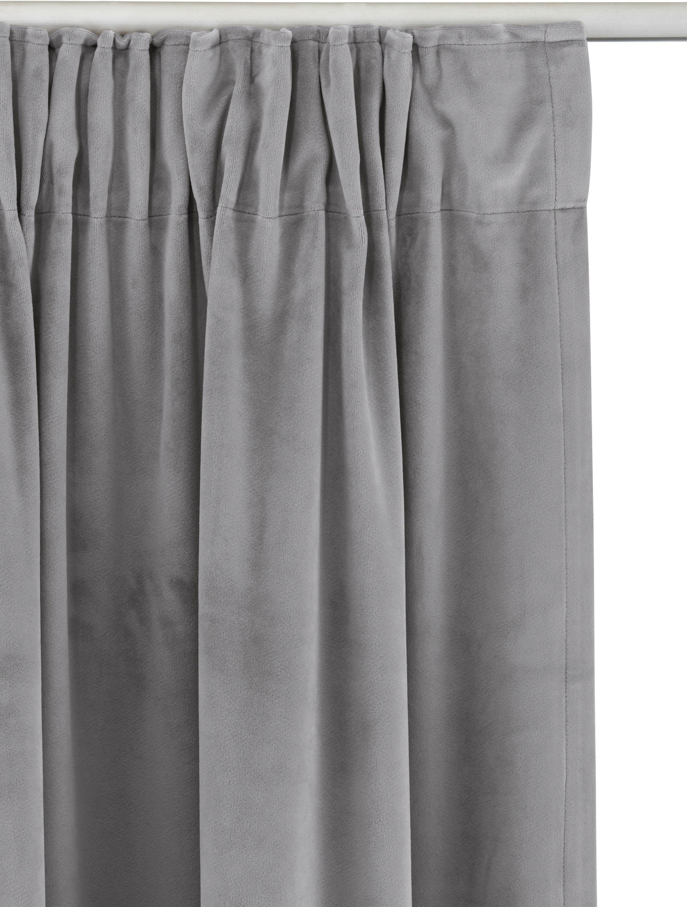 Leonique Vorhang »Velvet-Leonique« Multifunktionsband 1 Stk. tlg. Samt, mit Raffhalter, einfarbig, monochrom, edel, verschiedene Grössen