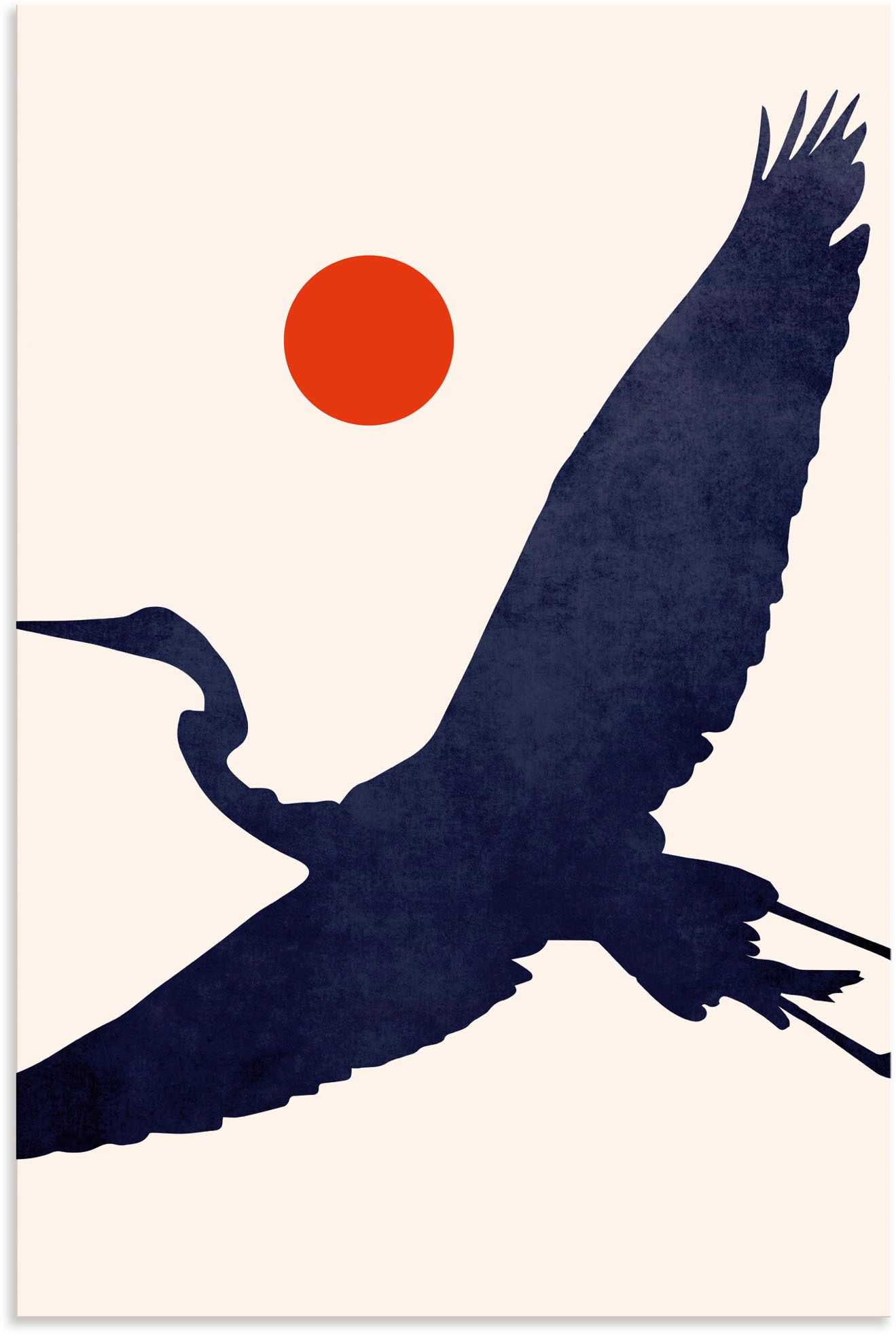 Image of Artland Wandbild »Kranich«, Vogelbilder, (1 St.), in vielen Grössen & Produktarten - Alubild / Outdoorbild für den Aussenbereich, Leinwandbild, Poster, Wandaufkleber / Wandtattoo auch für Badezimmer geeignet bei Ackermann Versand Schweiz