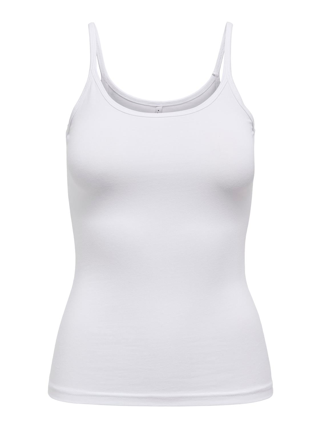 ONLY Top à bretelles »ONLLOVE STRAP SINGLET NOOS JRS« Baumwollmischung