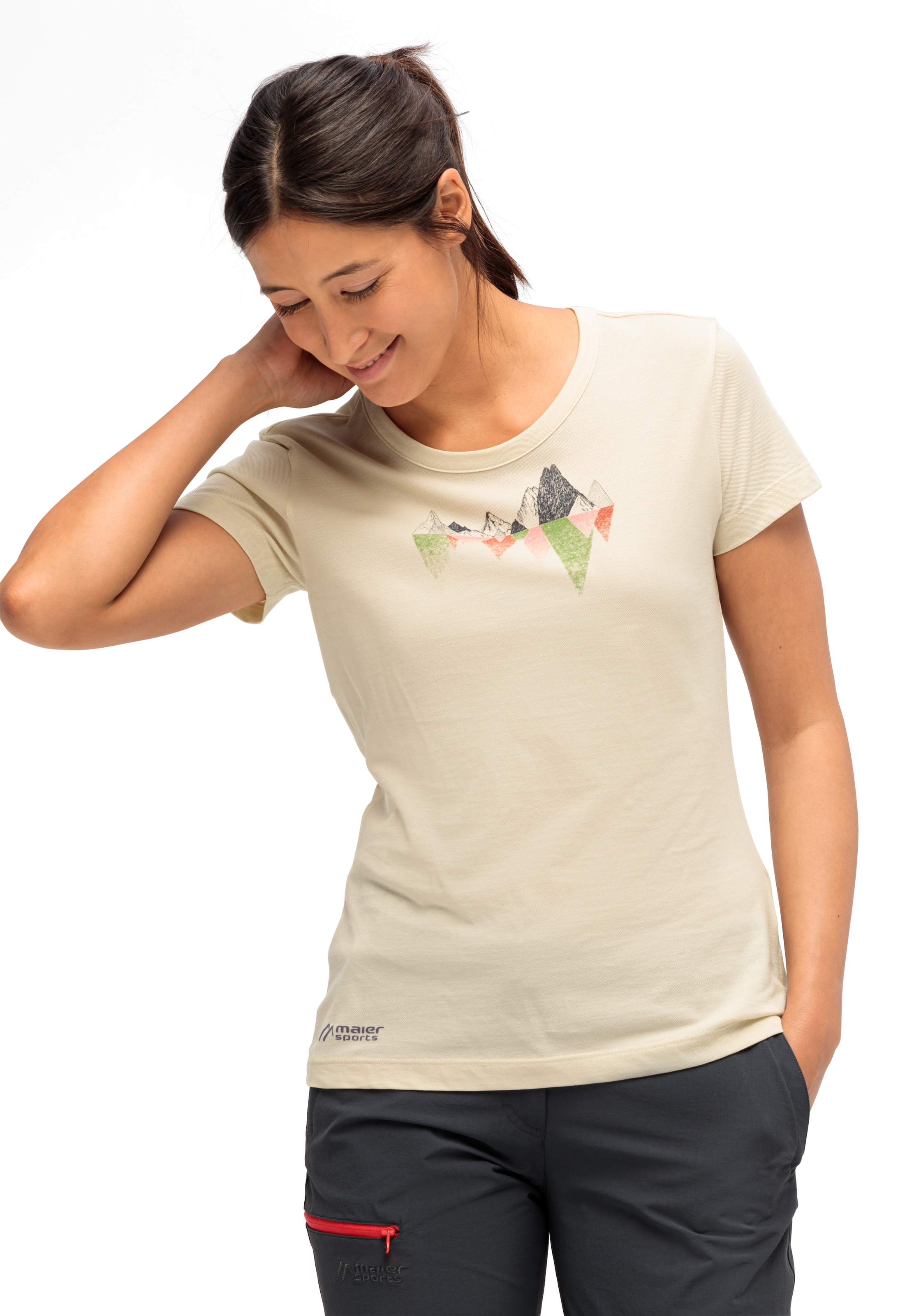 Maier Sports T-Shirt »Tilia Shirt W«, Damen Funktionsshirt, Freizeitshirt mit Aufdruck