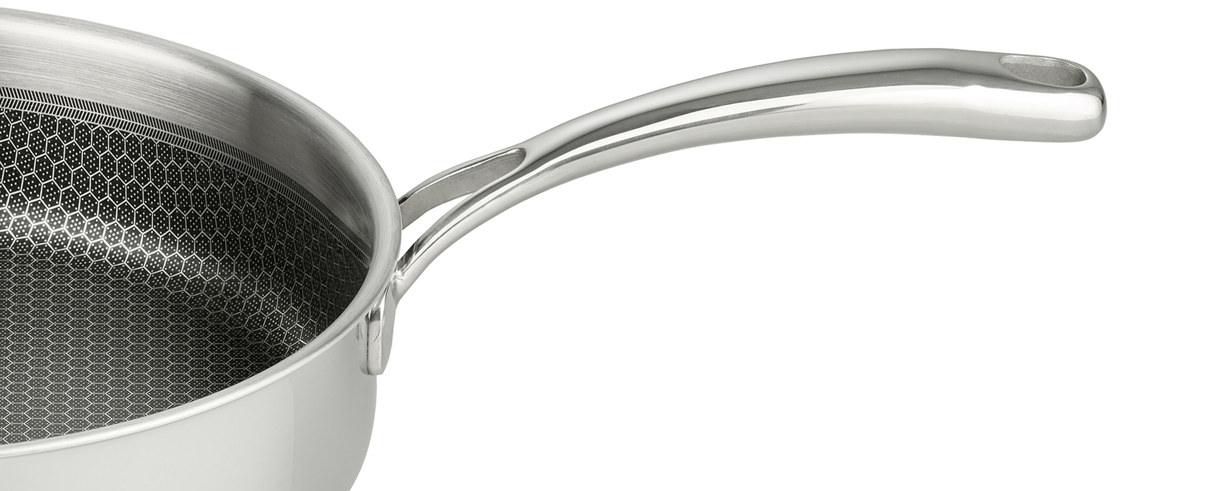 Elo Premium Sauteuse »Relief Evolution Schmorpfanne« Edelstahl 18/10 1 pièces tlg. durchgehender Aluminium-Kern, aussen magnetischer Edelstahl