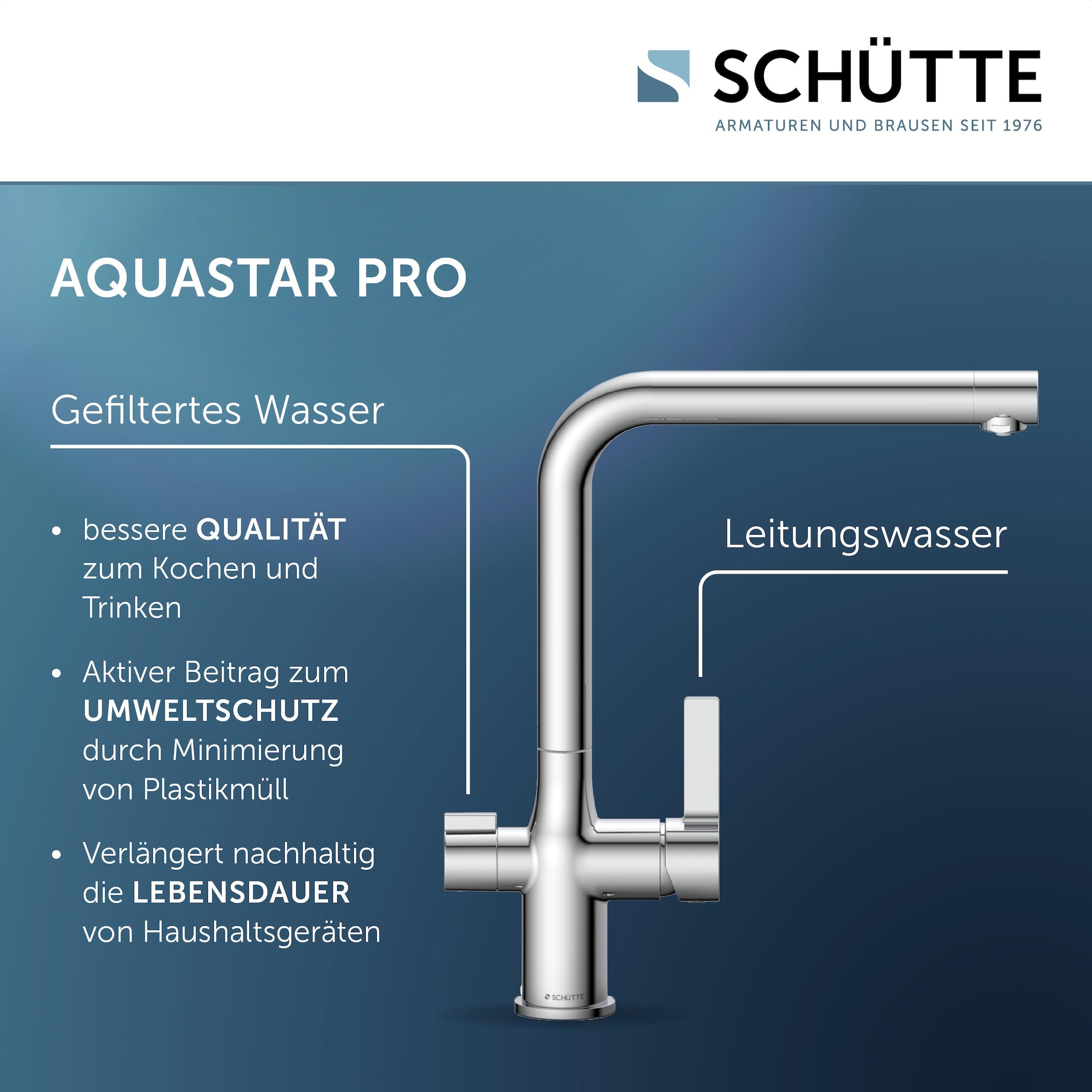 Schütte Robinet d'évier »AQUASTAR PRO« avec système de filtration pour eau potable, fonction Cold-Start pratique
