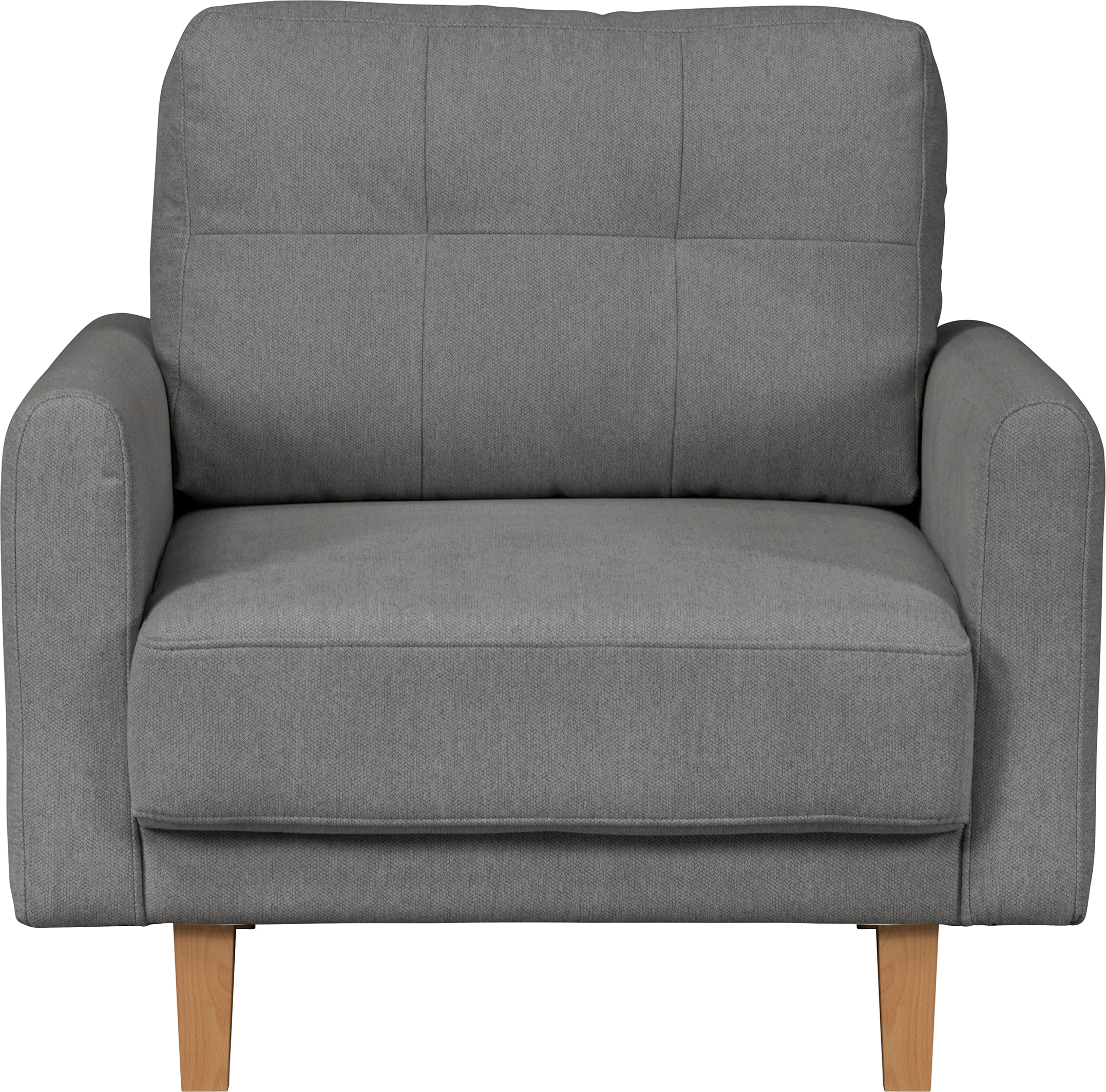 Home affaire Sessel »TRIPLO Relaxsessel mit Wellenunterfederung, Masse B/T/H: 95/100/89 cm«, Polstersessel mit Steppung im Rückenkissen, hohe Qualität