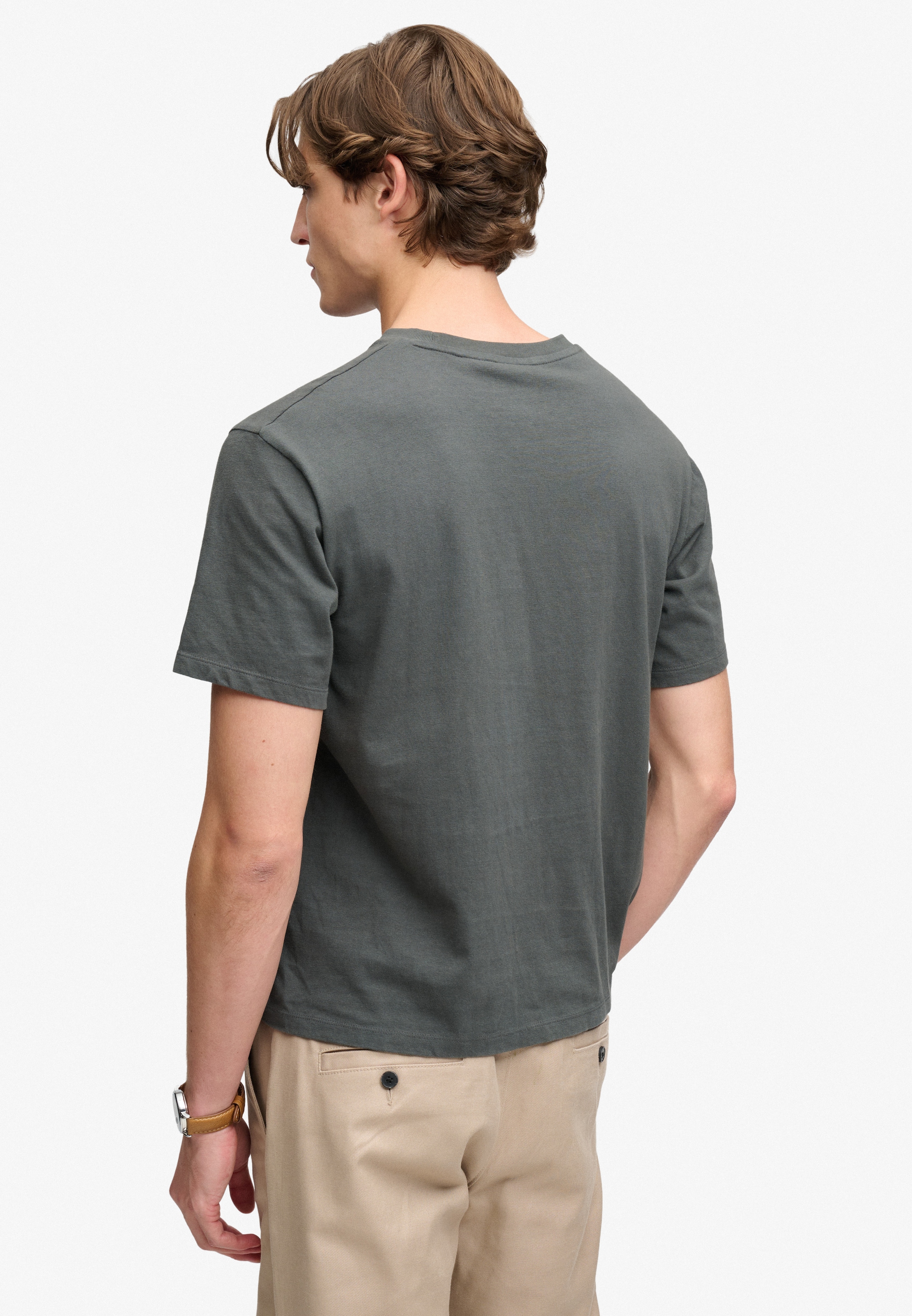 Superdry Rundhalsshirt »MICRO LOGO T SHIRT« Baumwolle, loose fit