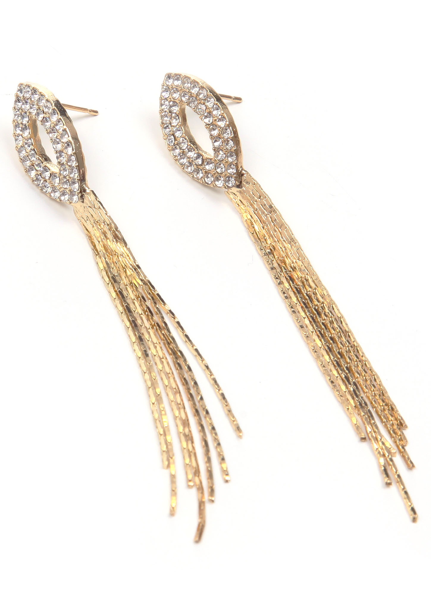 Image of J.Jayz Paar Ohrstecker »Ellipsen, langer Behang, Glassteine«, mit Glassteinen bei Ackermann Versand Schweiz