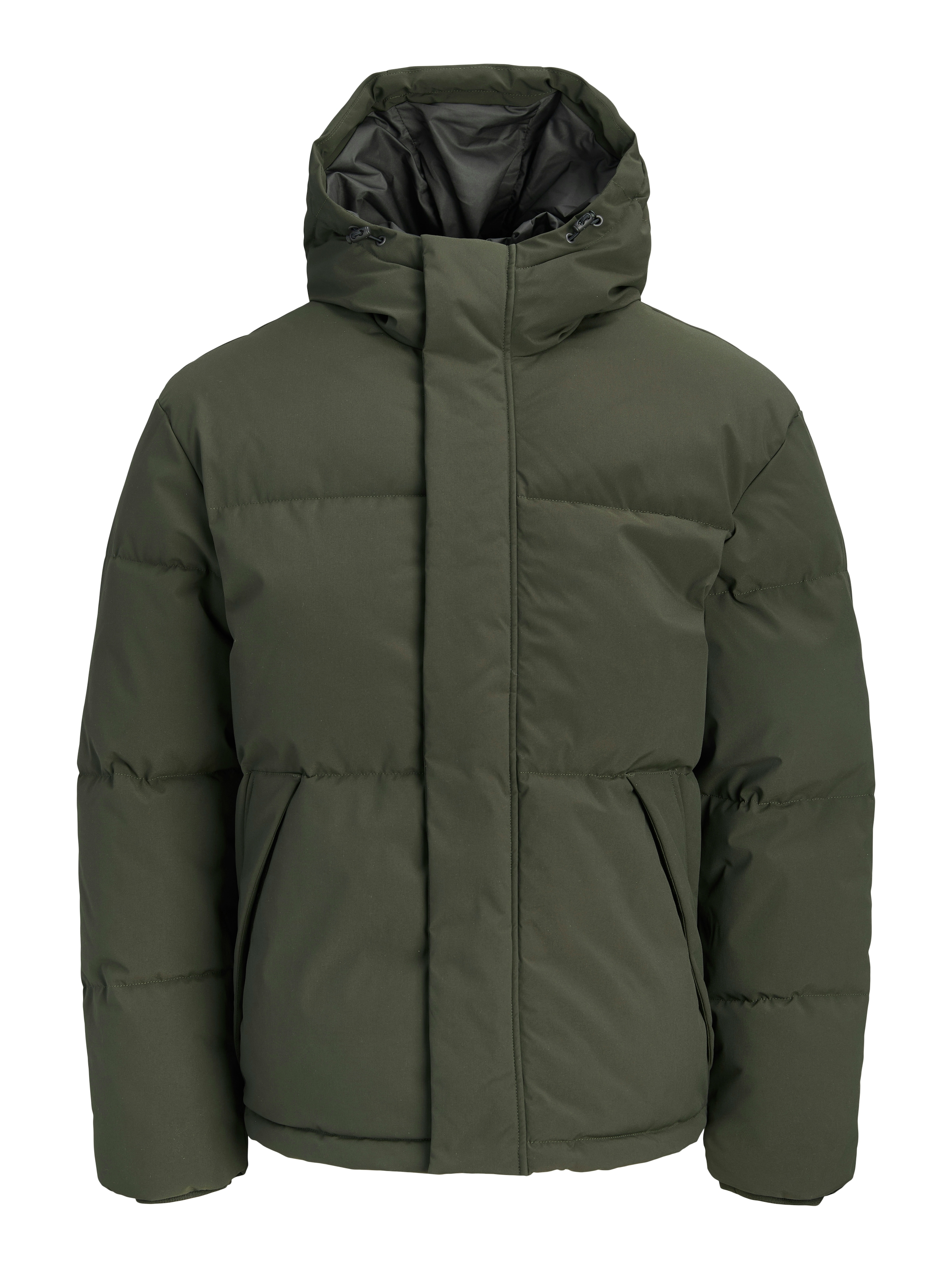 Jack & Jones Veste matelassée »JJESOHO PUFFER HOOD AW26 SN« avec capuche fibre synthétique, coupe régulière